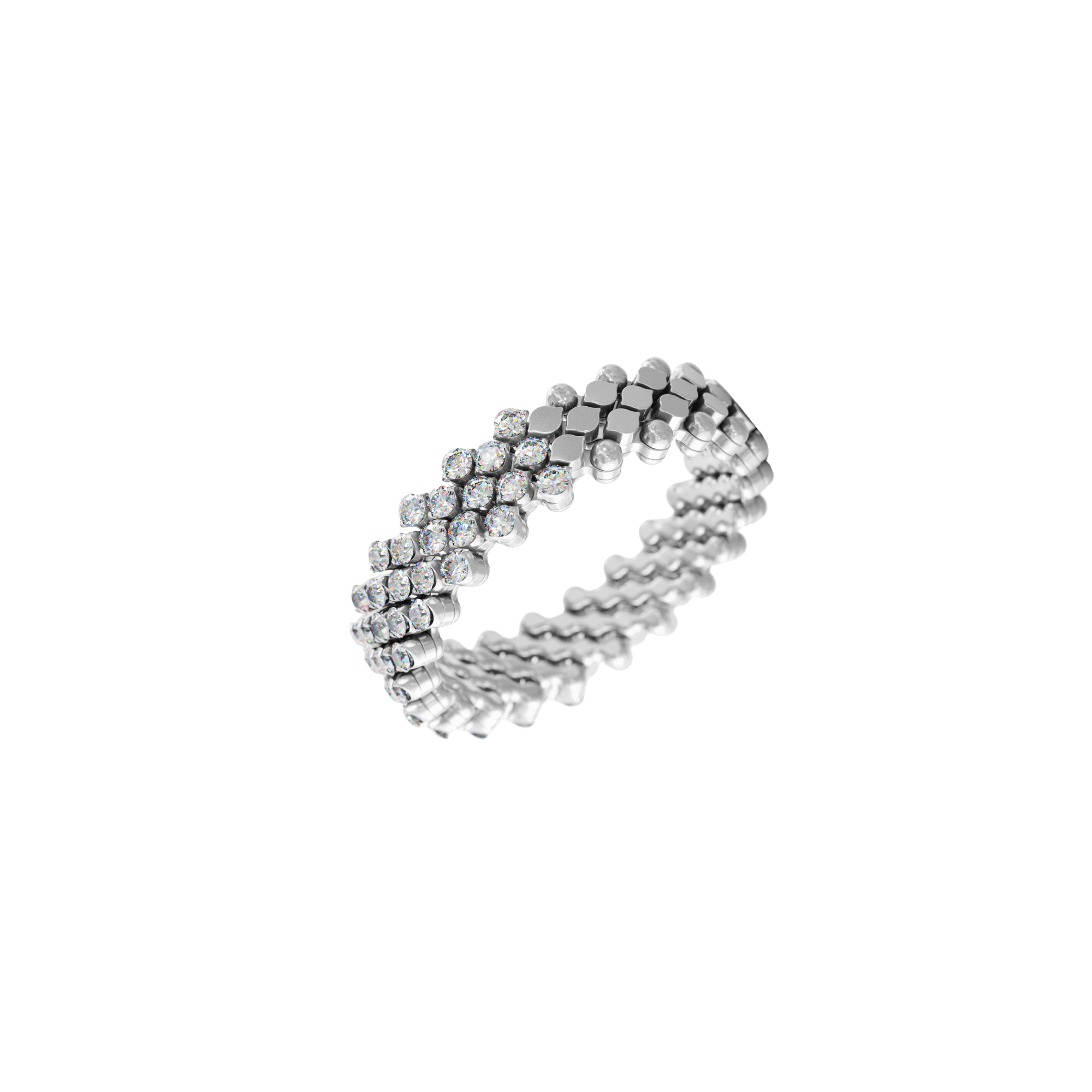 Serafino Consoli Brevetto Classic ring witgoud met diamant - RMS5H2WGWD - #8 Serafino Consoli Brevetto Classic ring witgoud met diamant - RMS5H2WGWD - #8