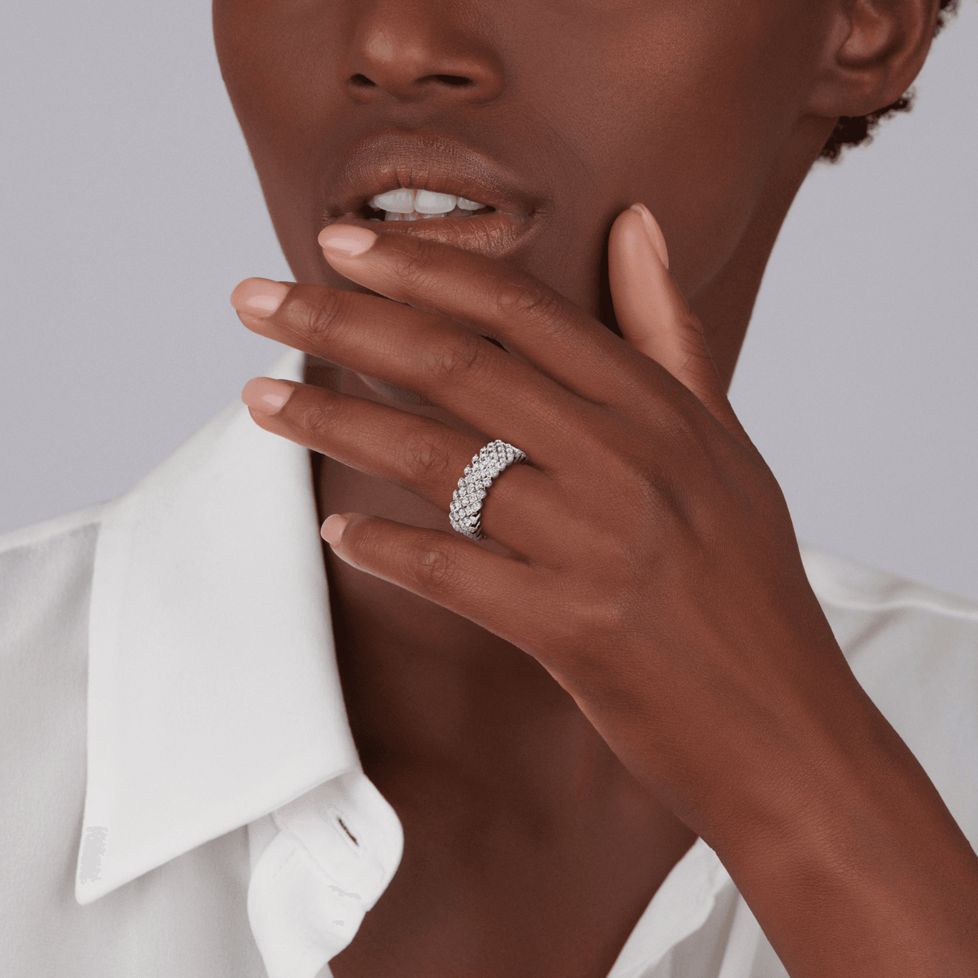 Serafino Consoli Brevetto Classic ring witgoud met diamant - RMS5H2WGWD - #9 Serafino Consoli Brevetto Classic ring witgoud met diamant - RMS5H2WGWD - #9