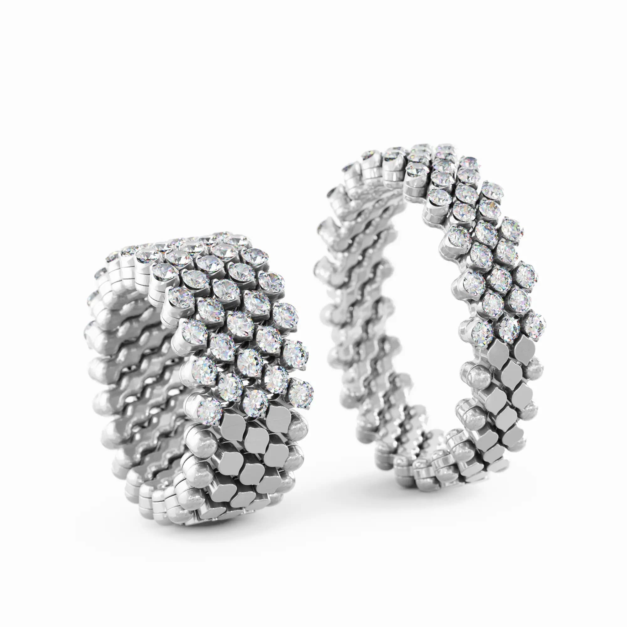 Serafino Consoli Brevetto Classic ring witgoud met diamant - RMS5H2WGWD - #10 Serafino Consoli Brevetto Classic ring witgoud met diamant - RMS5H2WGWD - #10