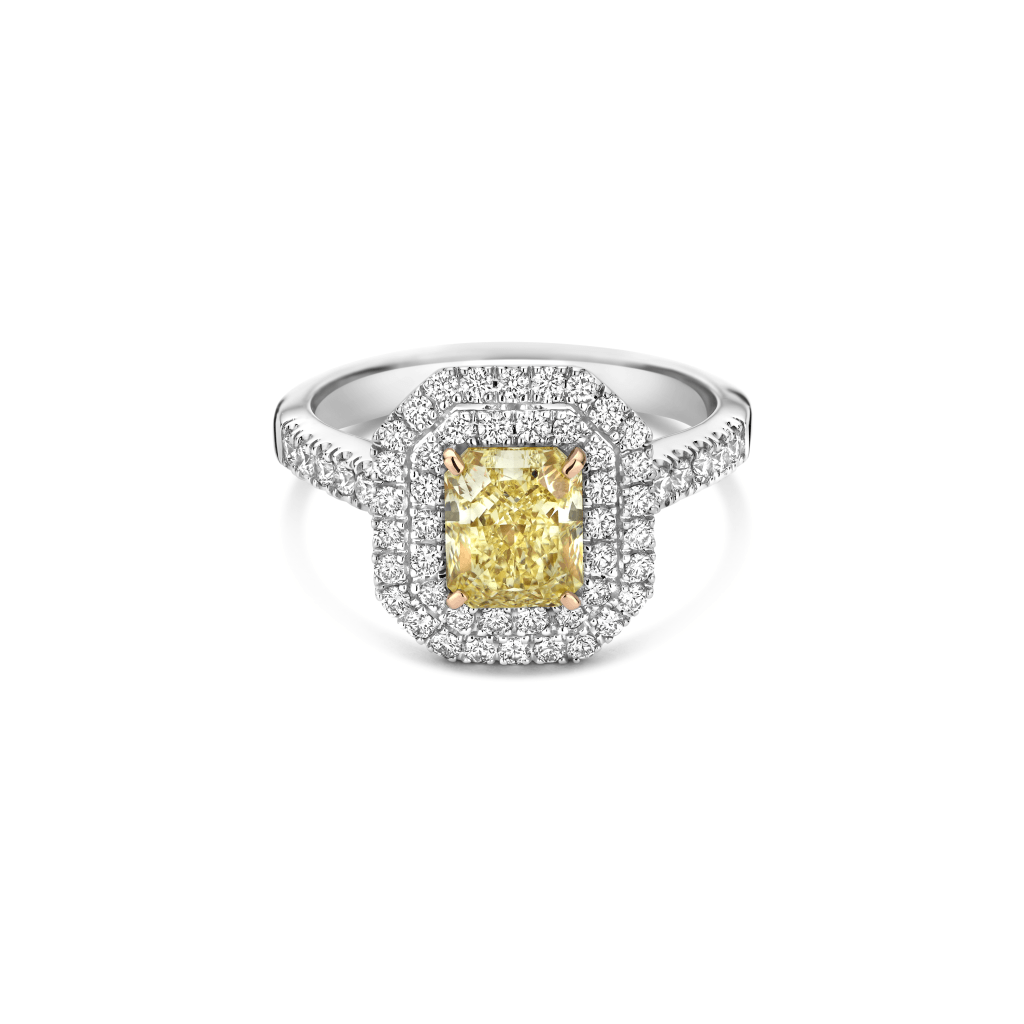 Schaap en Citroen Diamonds ring witgoud met diamant - #2 Schaap en Citroen Diamonds ring witgoud met diamant - #2