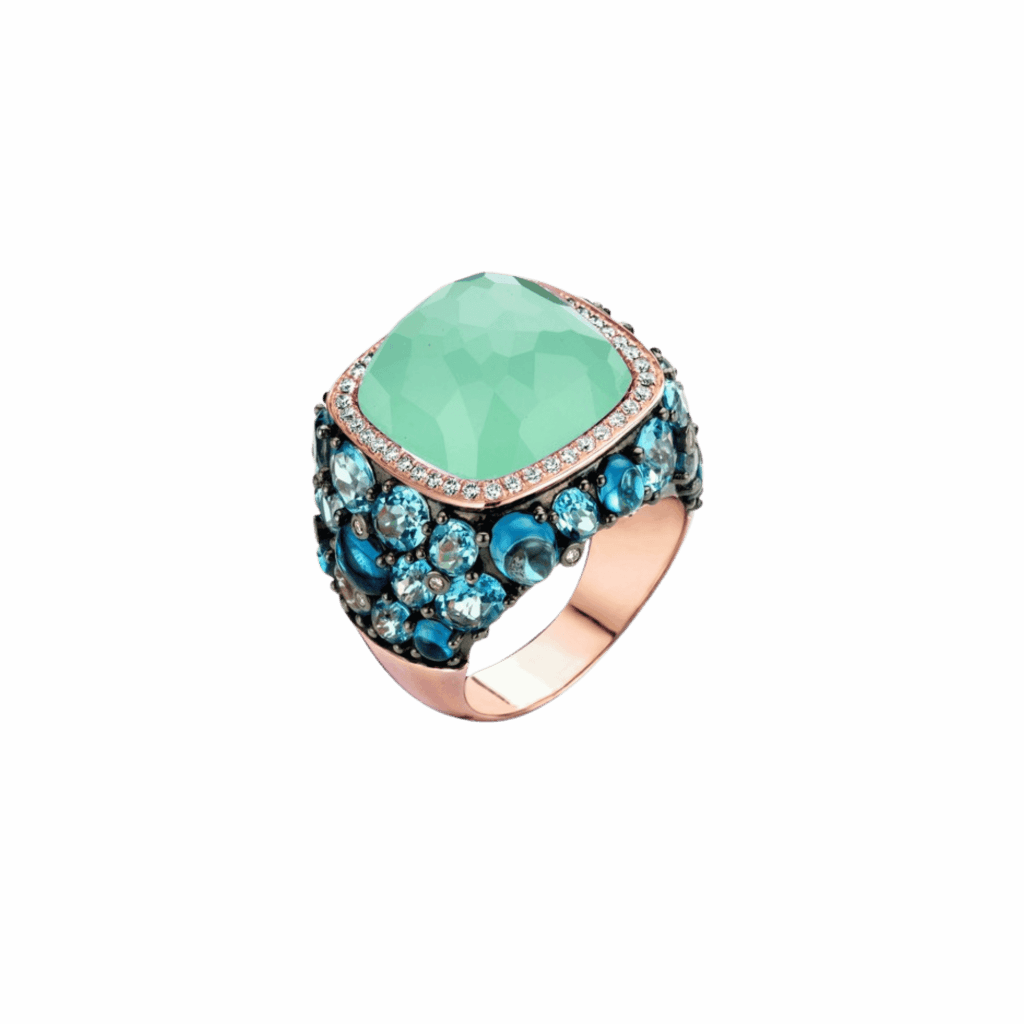 Doha Ring - Tirisi Jewelry - TR9408AQBTP Doha Ring - Tirisi Jewelry - TR9408AQBTP