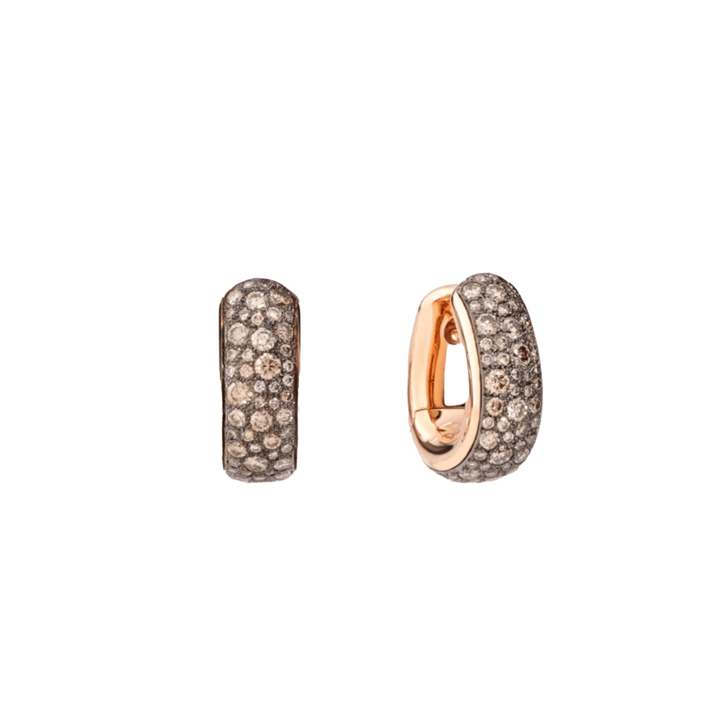 Pomellato Iconica oorsieraad roodgoud met diamant - POB7122 O7BKR DBR00 - #1 Pomellato Iconica oorsieraad roodgoud met diamant - POB7122 O7BKR DBR00 - #1