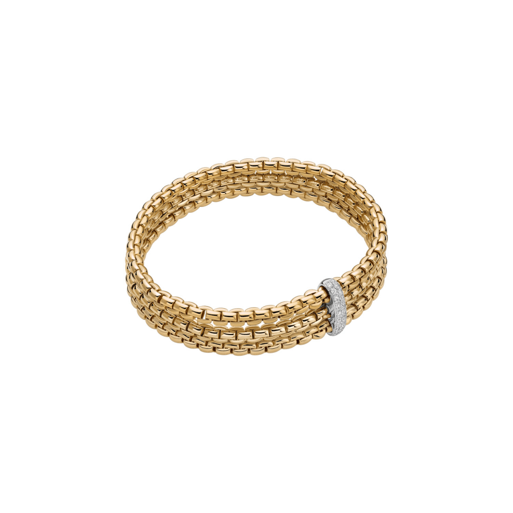 FOPE Eka Maori armband geelgoud met diamant - 75601BX_BB_G_XBX_00L - #4 FOPE Eka Maori armband geelgoud met diamant - 75601BX_BB_G_XBX_00L - #4