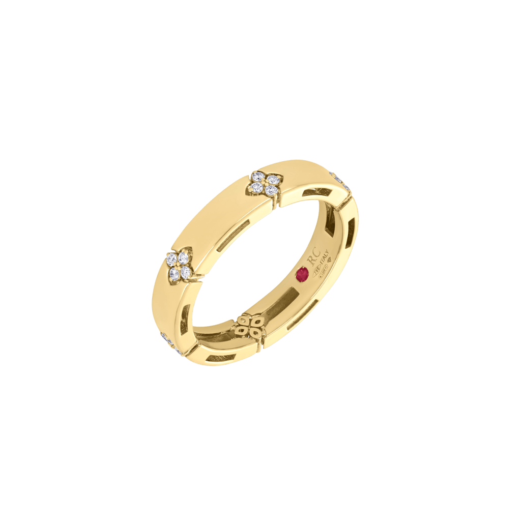 Roberto Coin Love In Verona ring geelgoud met diamant - ADR777RI3820 - #1 Roberto Coin Love In Verona ring geelgoud met diamant - ADR777RI3820 - #1