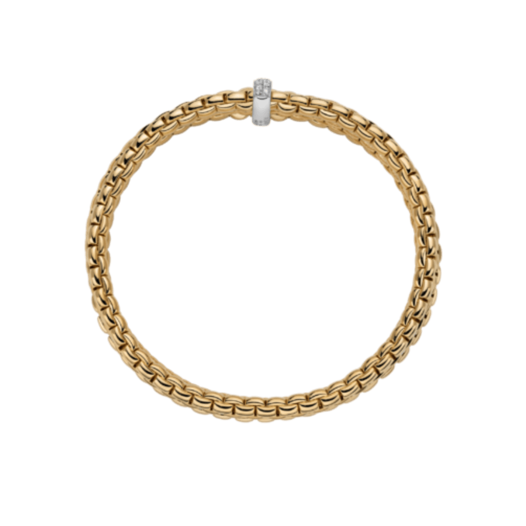 FOPE Eka Maori armband geelgoud met diamant - 75601BX_BB_G_XBX_00M - #3 FOPE Eka Maori armband geelgoud met diamant - 75601BX_BB_G_XBX_00M - #3