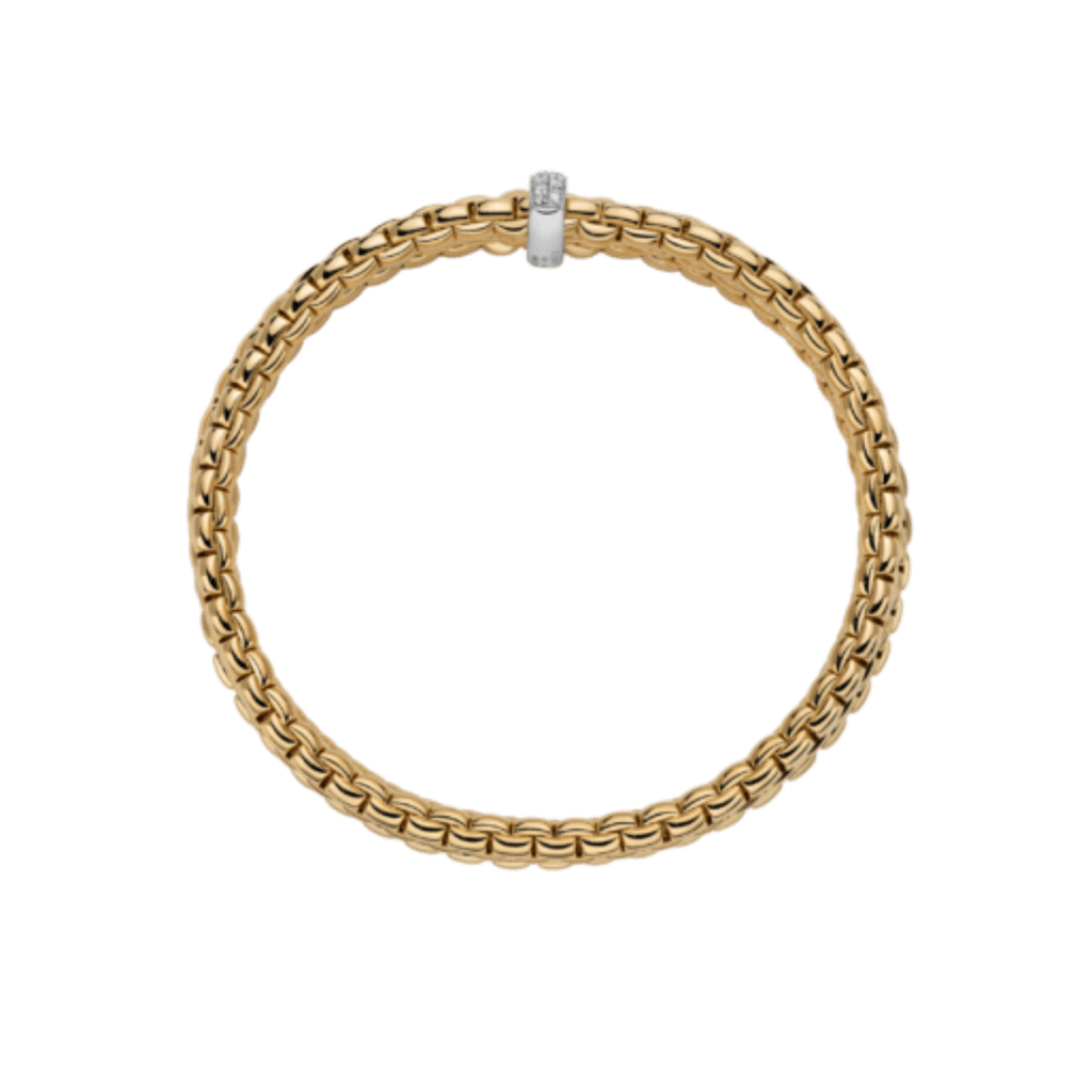 FOPE Eka Maori armband geelgoud met diamant - 75601BX_BB_G_XBX_00L - #3 FOPE Eka Maori armband geelgoud met diamant - 75601BX_BB_G_XBX_00L - #3