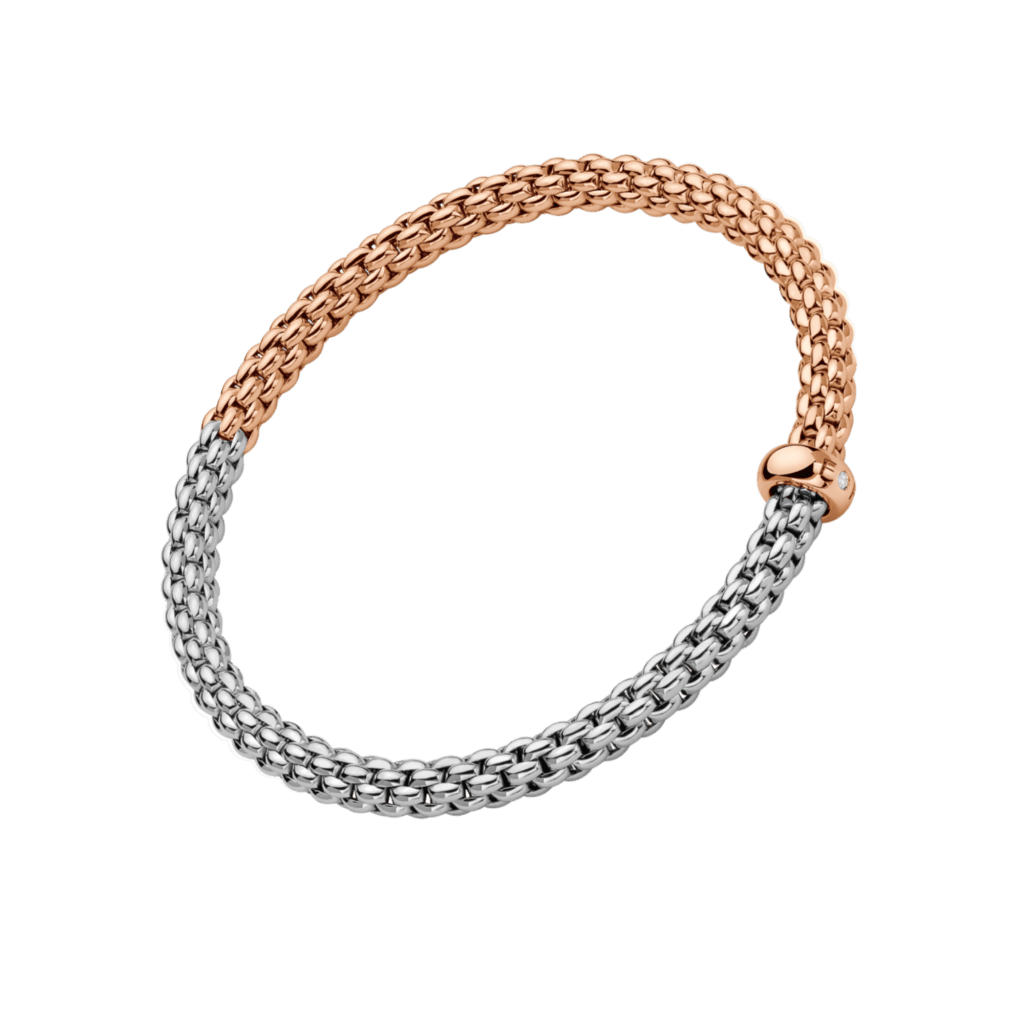 FOPE Solo armband roodgoud met diamant - 01M06B2_BB_1_XRX_00M - #1 FOPE Solo armband roodgoud met diamant - 01M06B2_BB_1_XRX_00M - #1