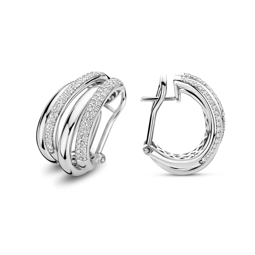 Tirisi Jewelry Amsterdam Due oorsieraad witgoud - TE7164DW - #3 Tirisi Jewelry Amsterdam Due oorsieraad witgoud - TE7164DW - #3