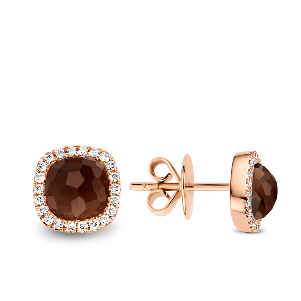 Tirisi Jewelry Milano Sweeties oorsieraad roodgoud met diamant - TE9226LSQP - #4 Tirisi Jewelry Milano Sweeties oorsieraad roodgoud met diamant - TE9226LSQP - #4
