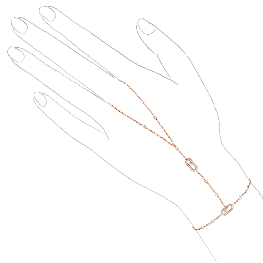 Messika Move Uno armband roodgoud met diamant - 12021-PG - #4 Messika Move Uno armband roodgoud met diamant - 12021-PG - #4