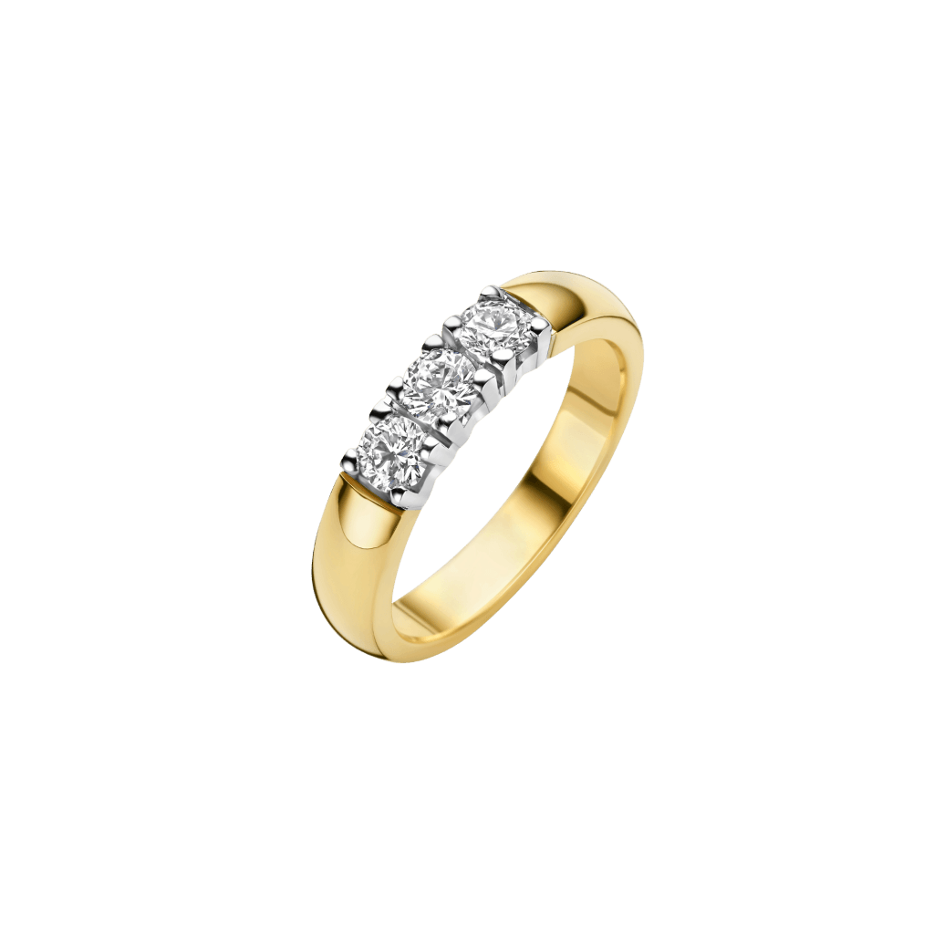 Schaap en Citroen Diamonds ring geelgoud met diamant - #1 Schaap en Citroen Diamonds ring geelgoud met diamant - #1