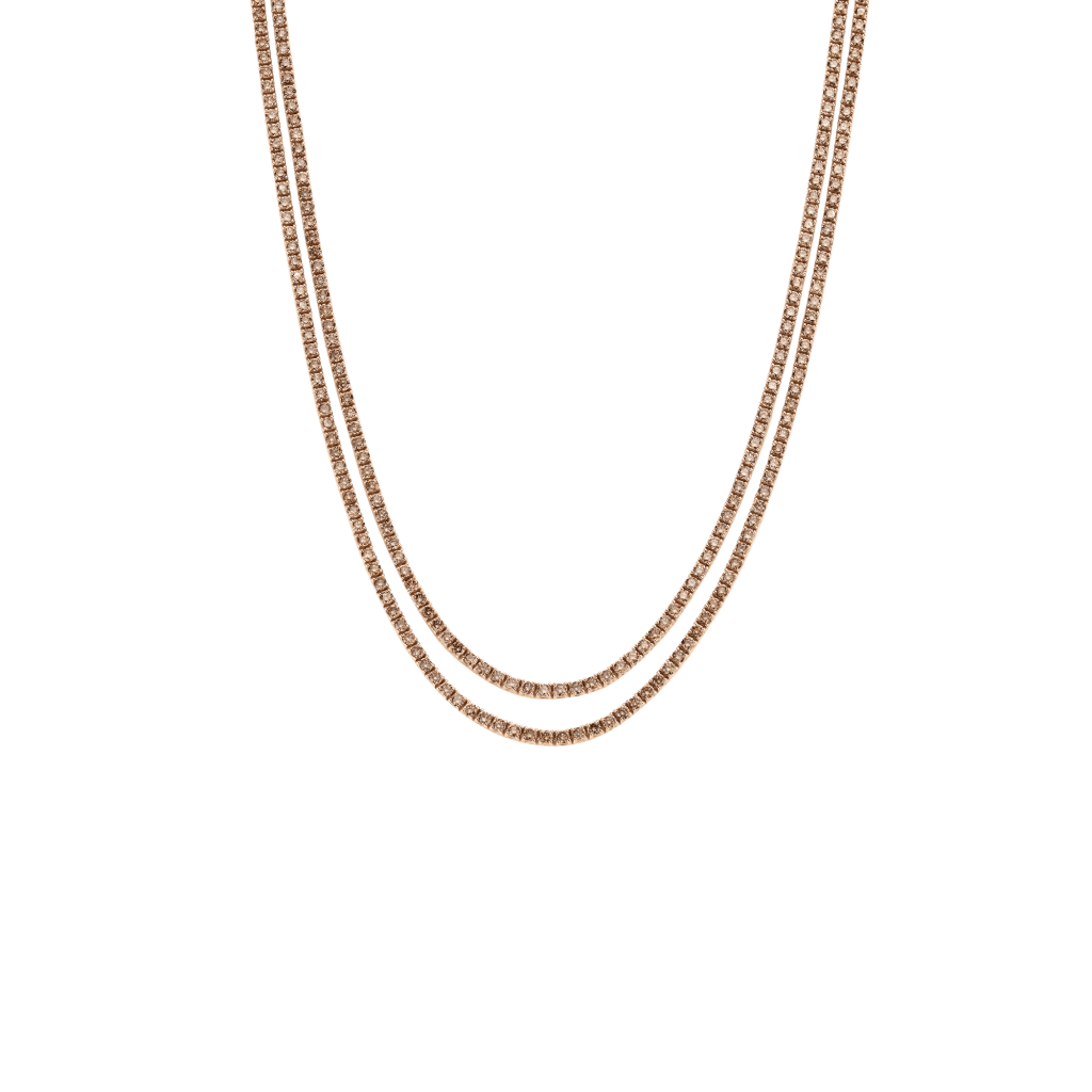 Schaap en Citroen Diamonds collier roodgoud met diamant - #1 Schaap en Citroen Diamonds collier roodgoud met diamant - #1