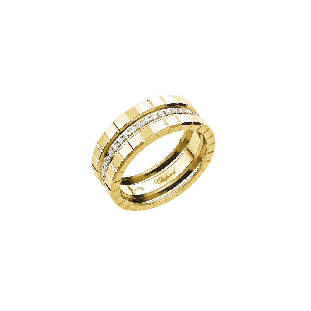 Chopard Ice Cube Mini ring geelgoud met diamant - 827005-0042 - #1 Chopard Ice Cube Mini ring geelgoud met diamant - 827005-0042 - #1