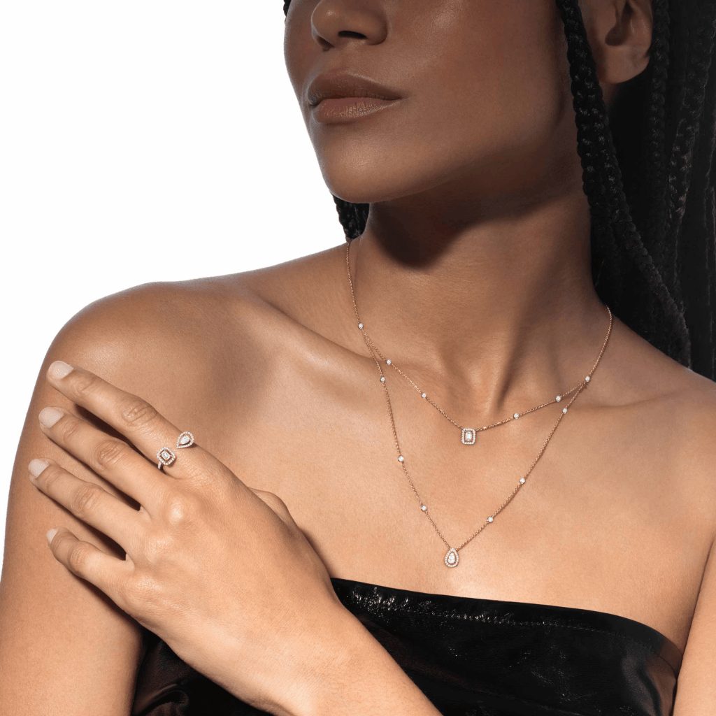 Messika My Twin collier roodgoud met diamant - 6506-PG - #3 Messika My Twin collier roodgoud met diamant - 6506-PG - #3
