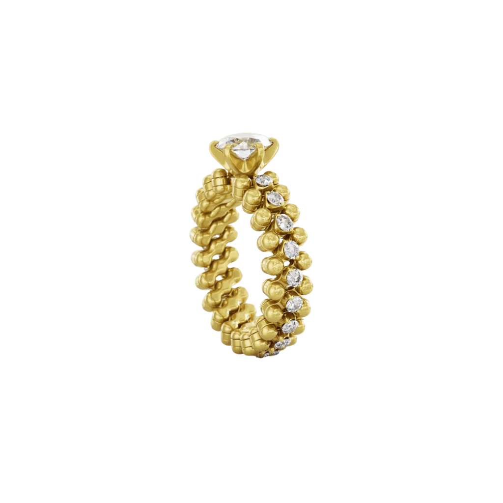 Serafino Consoli Unico ring geelgoud met diamant - RMSSLWD0753M2YGWD GIA - #1 Serafino Consoli Unico ring geelgoud met diamant - RMSSLWD0753M2YGWD GIA - #1