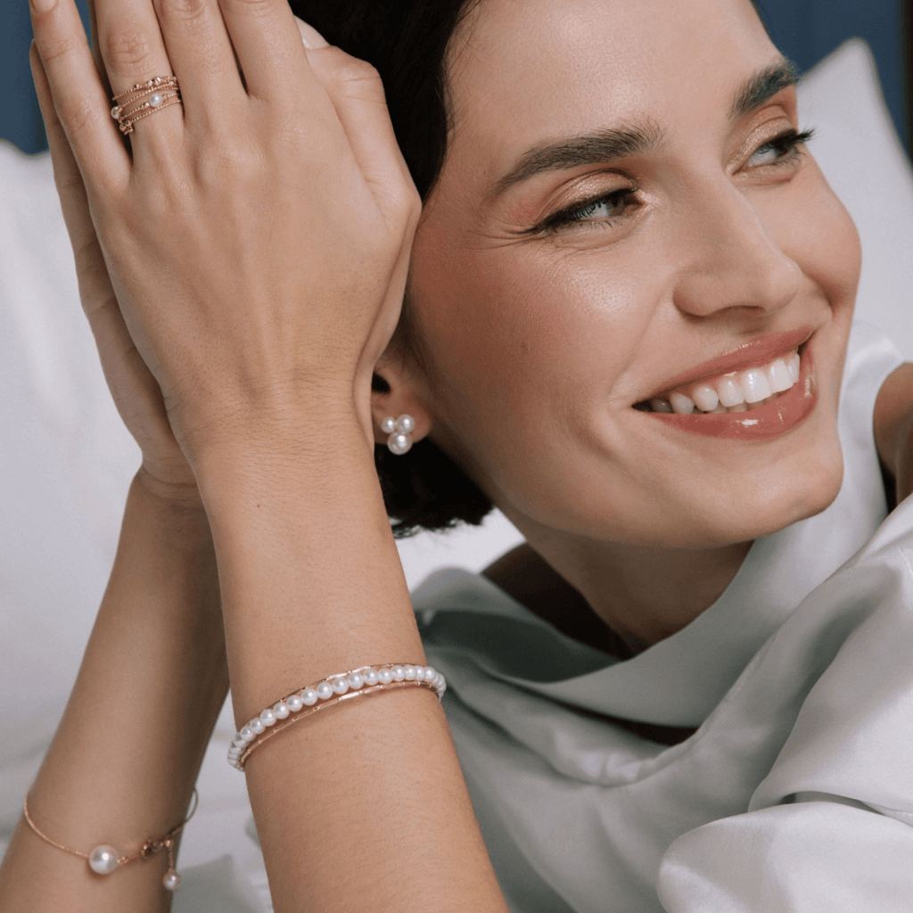 Yana Nesper Wrap Me armband geelgoud met parel - WR10 - #2 Yana Nesper Wrap Me armband geelgoud met parel - WR10 - #2