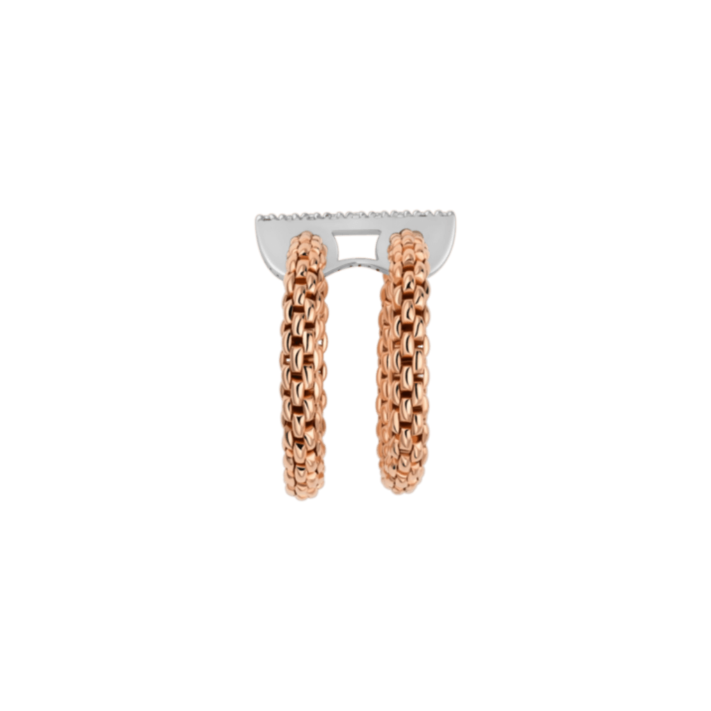 FOPE Prima Twins ring roodgoud met diamant - 74008AX_BB_R_XBX_00M - #4 FOPE Prima Twins ring roodgoud met diamant - 74008AX_BB_R_XBX_00M - #4