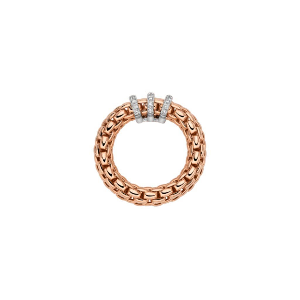 FOPE Vendome Bridge ring roodgoud met diamant - 59202AX_PB_R_XBX_00M - #3 FOPE Vendome Bridge ring roodgoud met diamant - 59202AX_PB_R_XBX_00M - #3