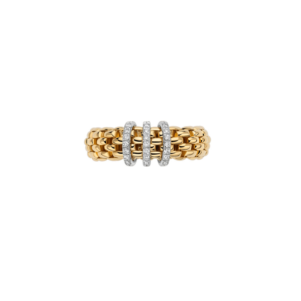 FOPE Vendome Bridge ring geelgoud met diamant - 59202AX_PB_G_XBX_00M - #2 FOPE Vendome Bridge ring geelgoud met diamant - 59202AX_PB_G_XBX_00M - #2