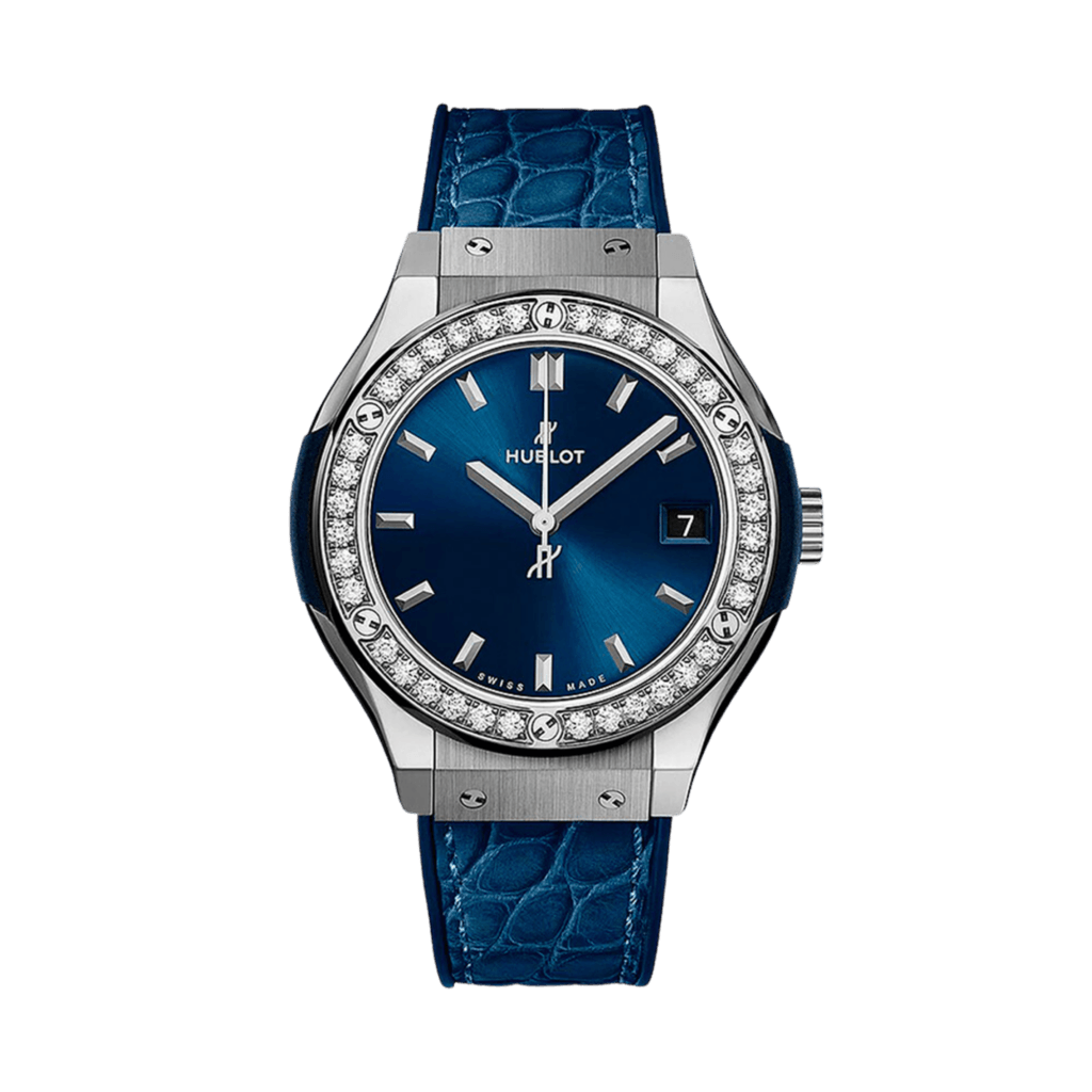 Hublot Classic Fusion Titanium Blue 33mm - 581.NX.7170.LR.1104 - #1 Hublot Classic Fusion Titanium Blue 33mm - 581.NX.7170.LR.1104 - #1