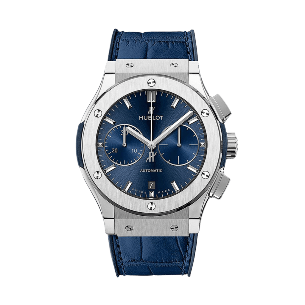 Hublot Classic Fusion Chronograph Chronograph Titanium Blue 45mm - 521.NX.7170.LR - #1 Hublot Classic Fusion Chronograph Chronograph Titanium Blue 45mm - 521.NX.7170.LR - #1