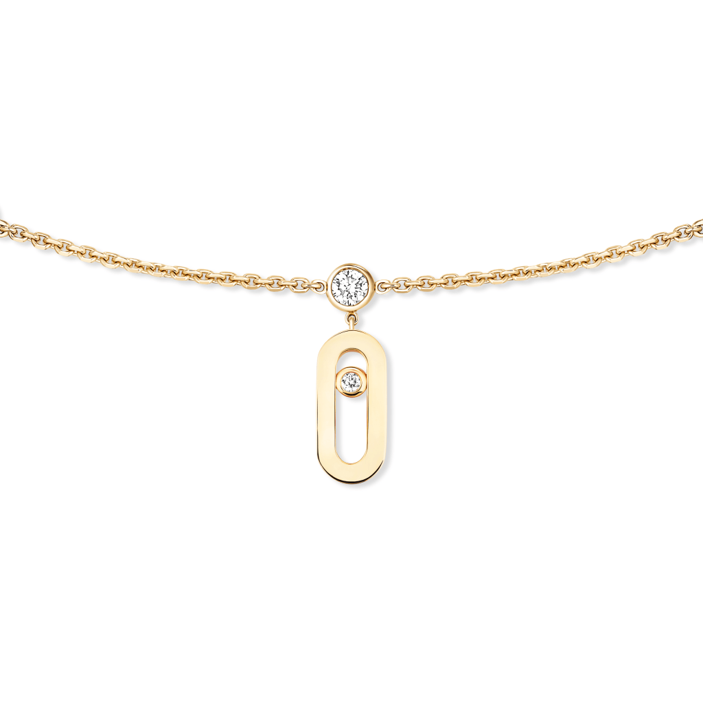 Messika Move Uno collier geelgoud met diamant - 14588-YG - #2 Messika Move Uno collier geelgoud met diamant - 14588-YG - #2