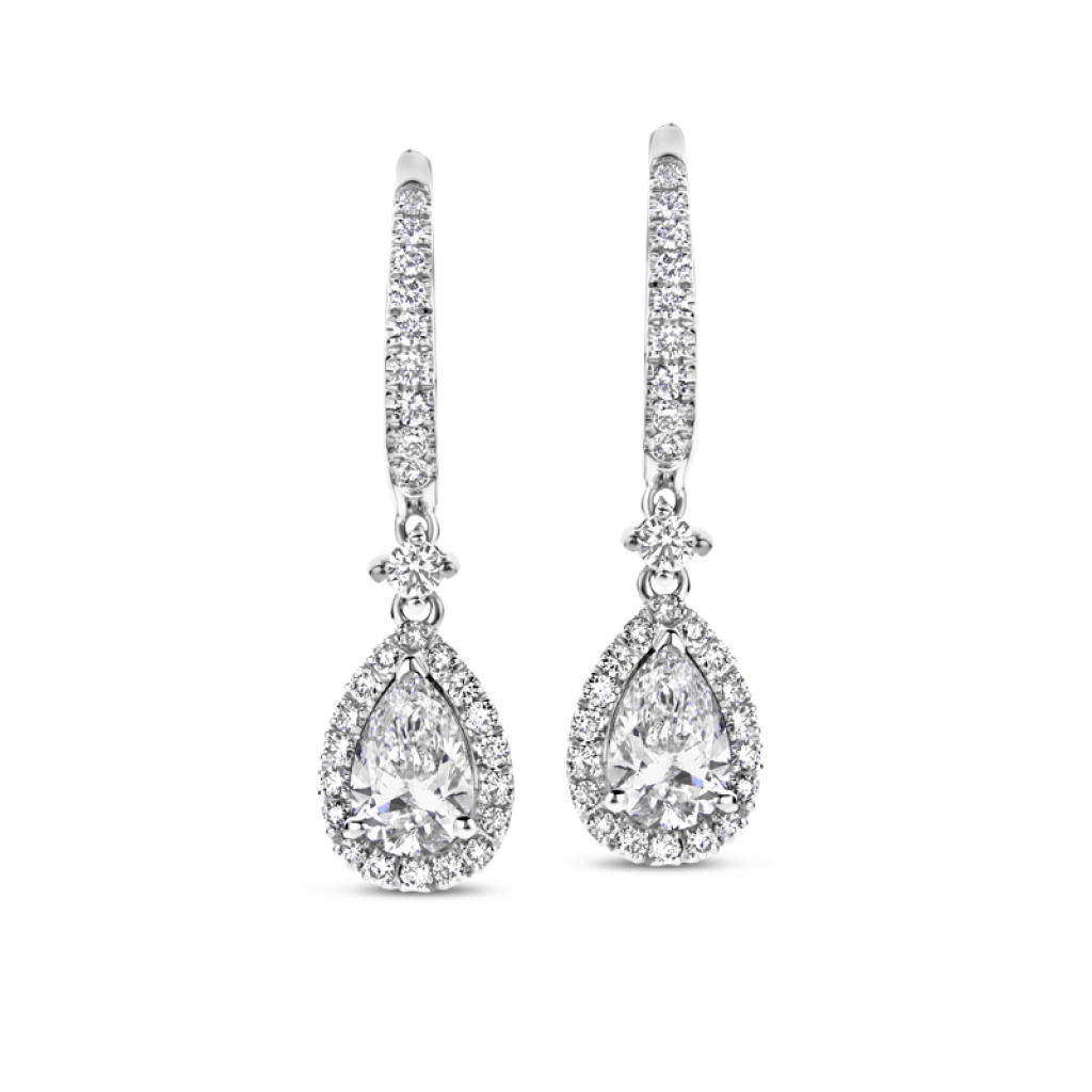 Schaap en Citroen Diamonds oorsieraad witgoud met diamant - #1 Schaap en Citroen Diamonds oorsieraad witgoud met diamant - #1