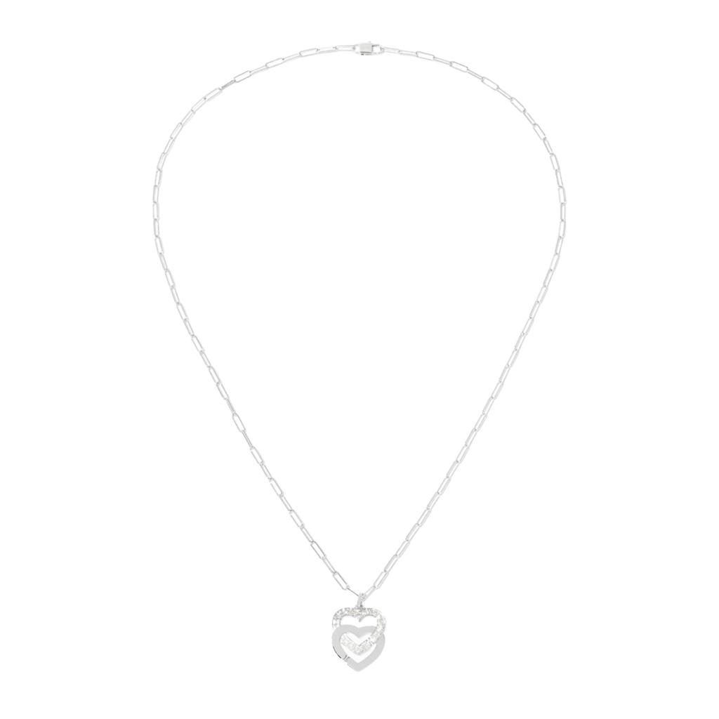dinh van Double Coeurs collier witgoud met diamant - 745312 - #2 dinh van Double Coeurs collier witgoud met diamant - 745312 - #2