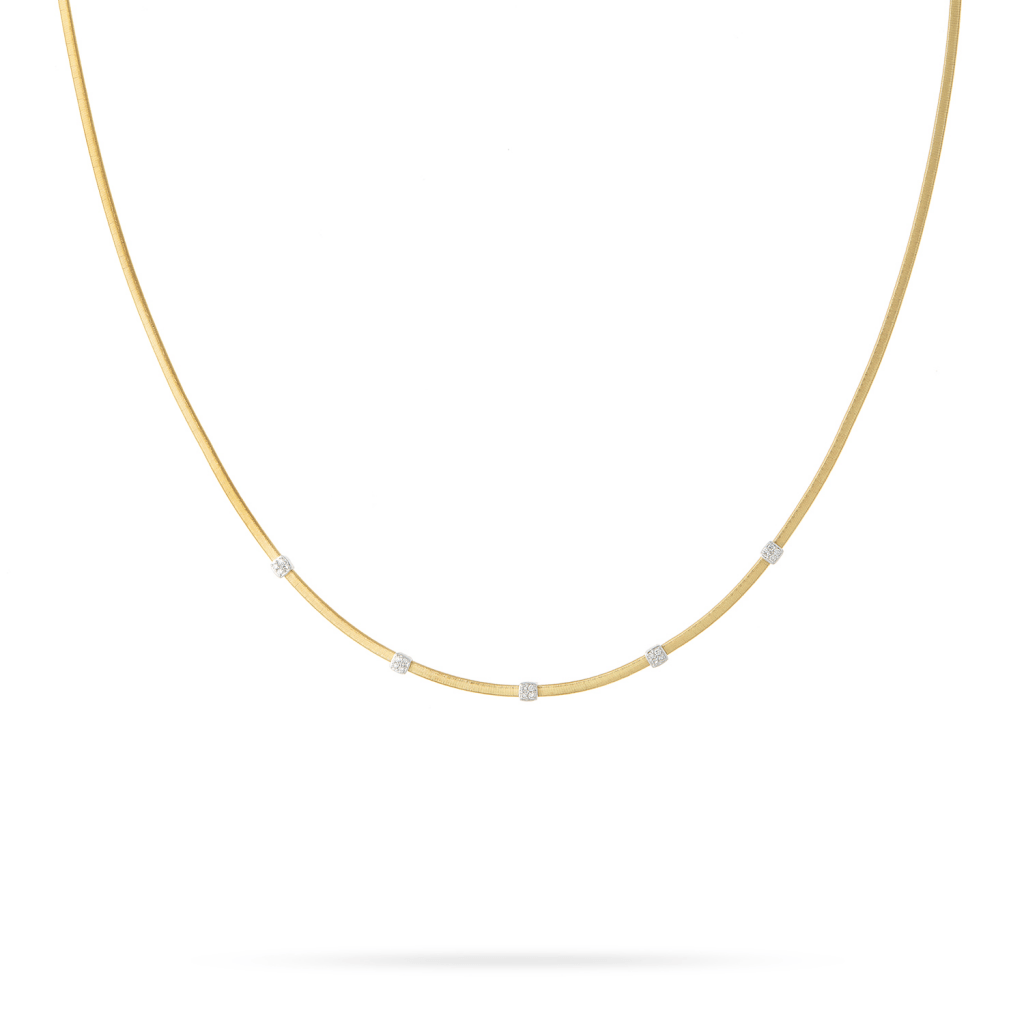 Marco Bicego Masai collier geelgoud met diamant - CG730-B - #1 Marco Bicego Masai collier geelgoud met diamant - CG730-B - #1