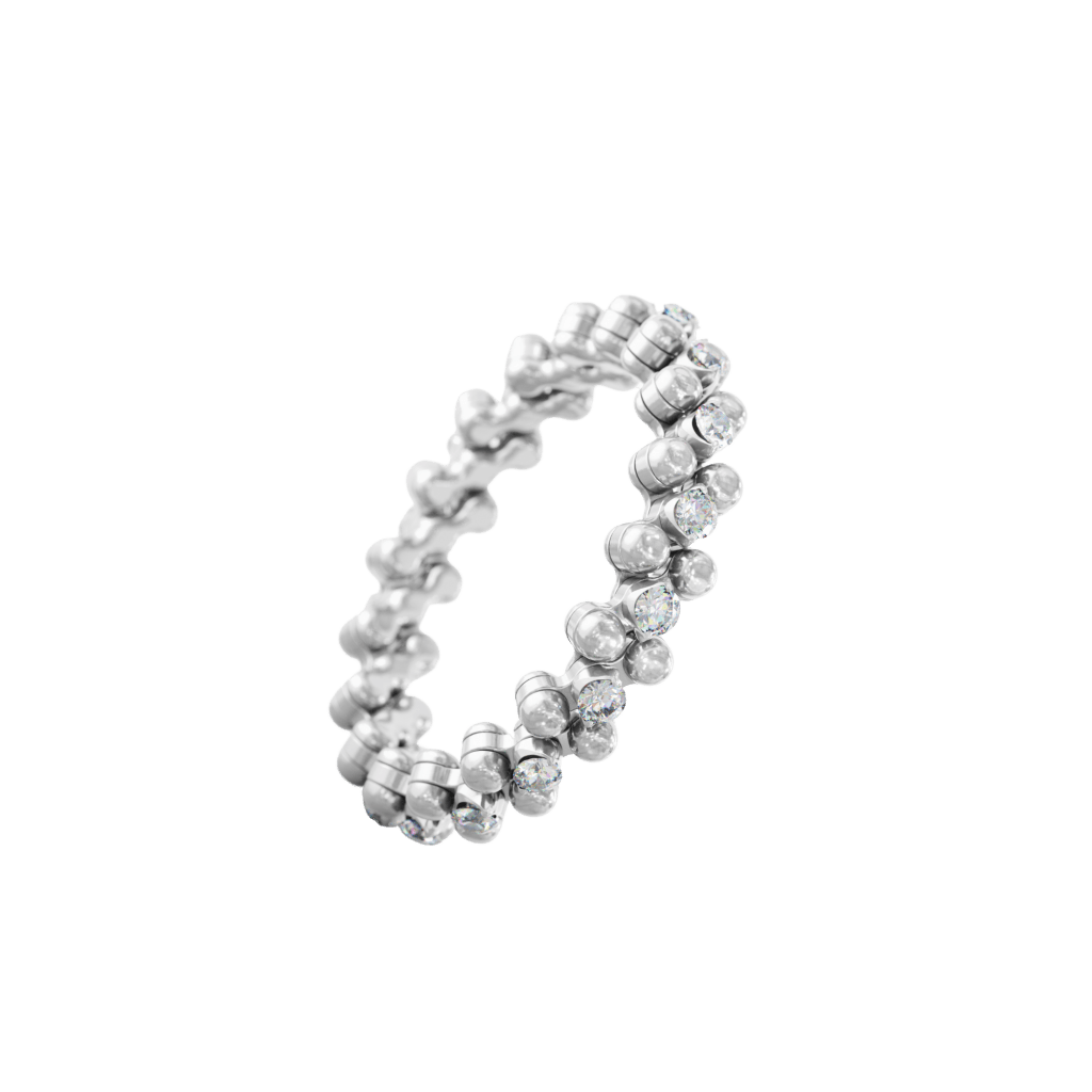 Serafino Consoli Brevetto Classic ring witgoud met diamant - RMS3M4WGWD - #2 Serafino Consoli Brevetto Classic ring witgoud met diamant - RMS3M4WGWD - #2