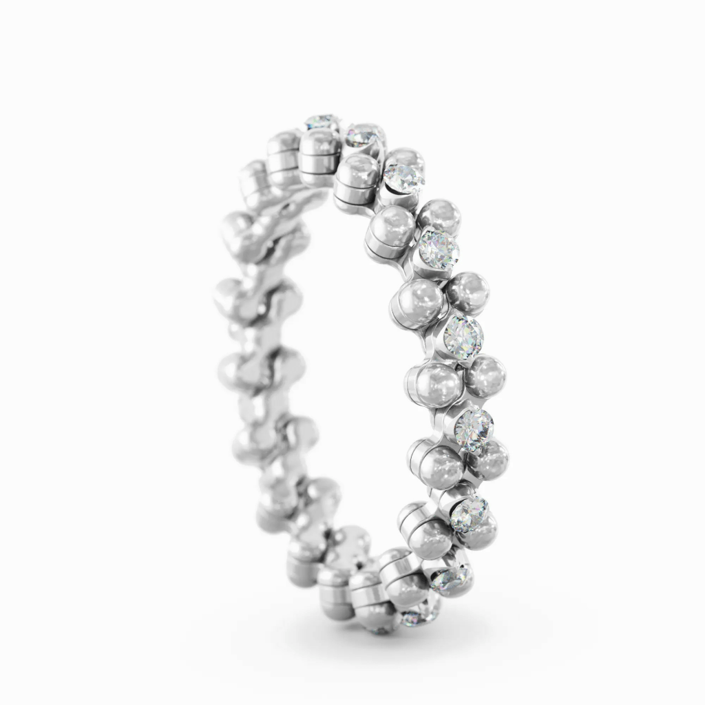 Serafino Consoli Brevetto Classic ring witgoud met diamant - RMS3M4WGWD - #5 Serafino Consoli Brevetto Classic ring witgoud met diamant - RMS3M4WGWD - #5