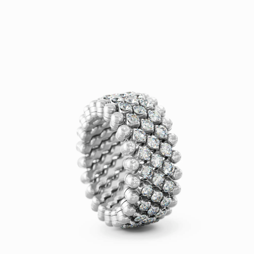 Serafino Consoli Brevetto Classic ring witgoud met diamant - RMS5M2WGWD - #5 Serafino Consoli Brevetto Classic ring witgoud met diamant - RMS5M2WGWD - #5