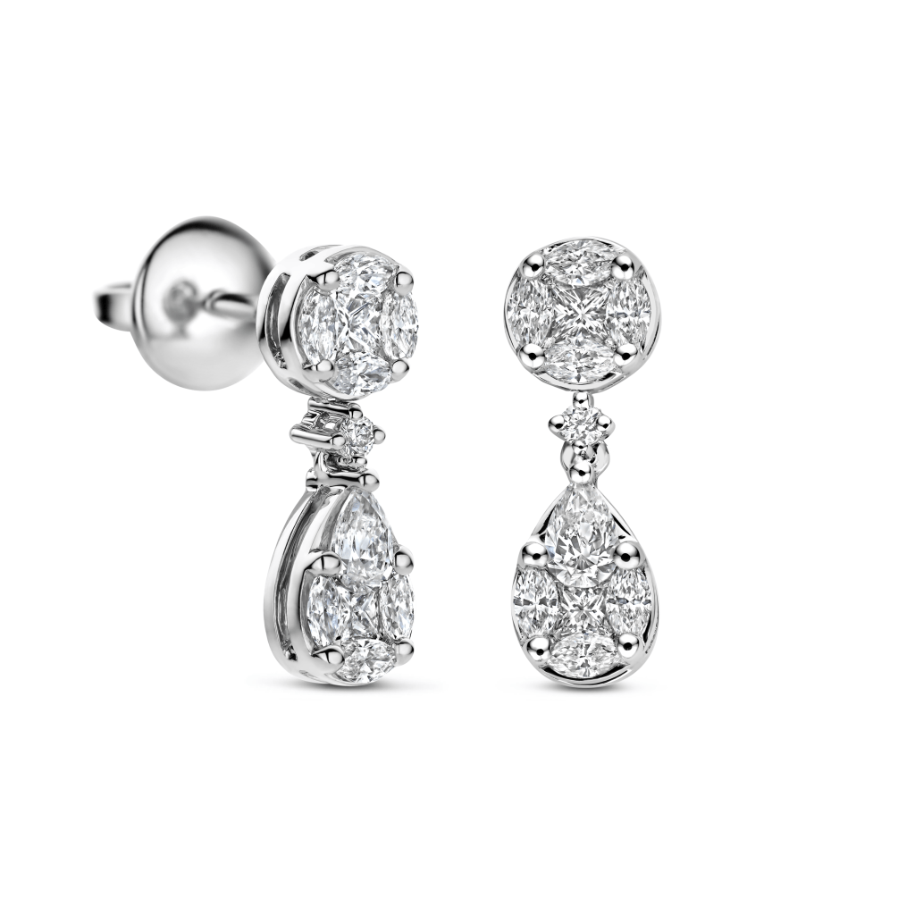 Schaap en Citroen Diamonds oorsieraad witgoud met diamant - #1 Schaap en Citroen Diamonds oorsieraad witgoud met diamant - #1