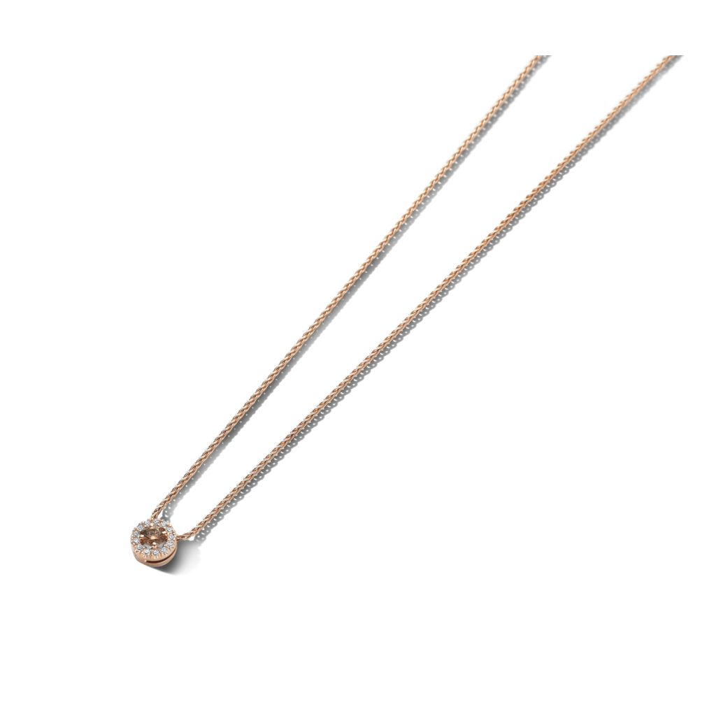 Schaap en Citroen Diamonds collier roodgoud met diamant - #3 Schaap en Citroen Diamonds collier roodgoud met diamant - #3