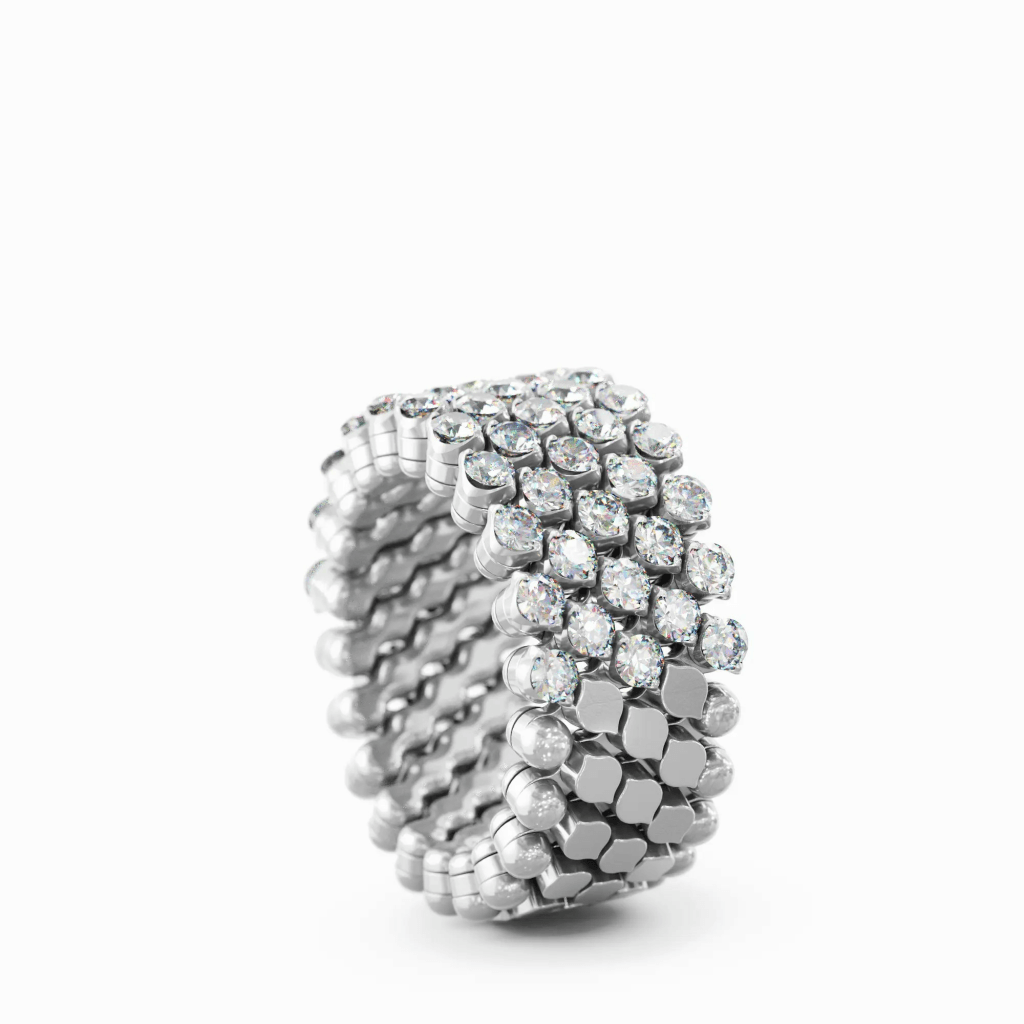 Serafino Consoli Brevetto Classic ring witgoud met diamant - RMS5H2WGWD - #4 Serafino Consoli Brevetto Classic ring witgoud met diamant - RMS5H2WGWD - #4