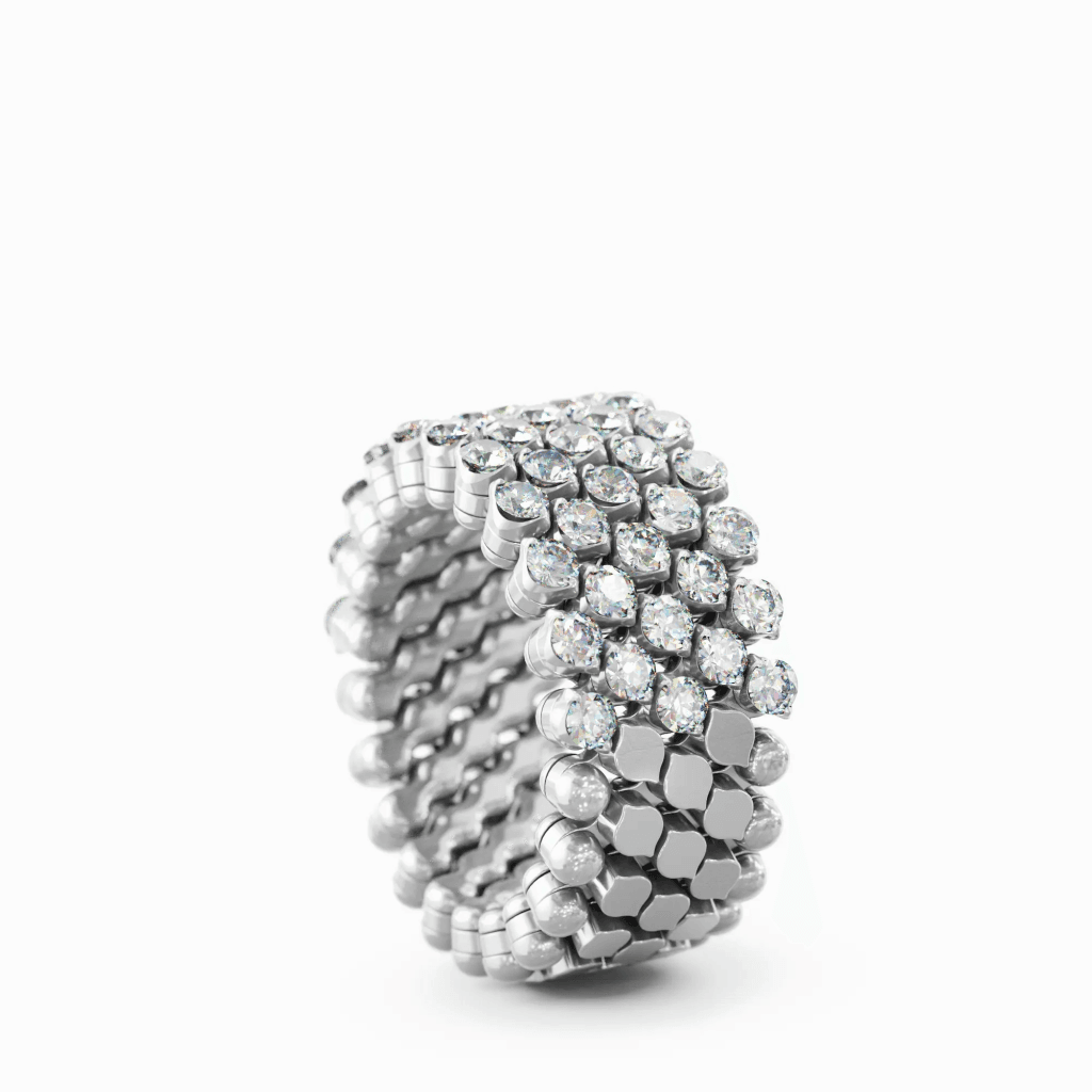 Serafino Consoli Brevetto Classic ring witgoud met diamant - RMS5H2WGWD - #4 Serafino Consoli Brevetto Classic ring witgoud met diamant - RMS5H2WGWD - #4