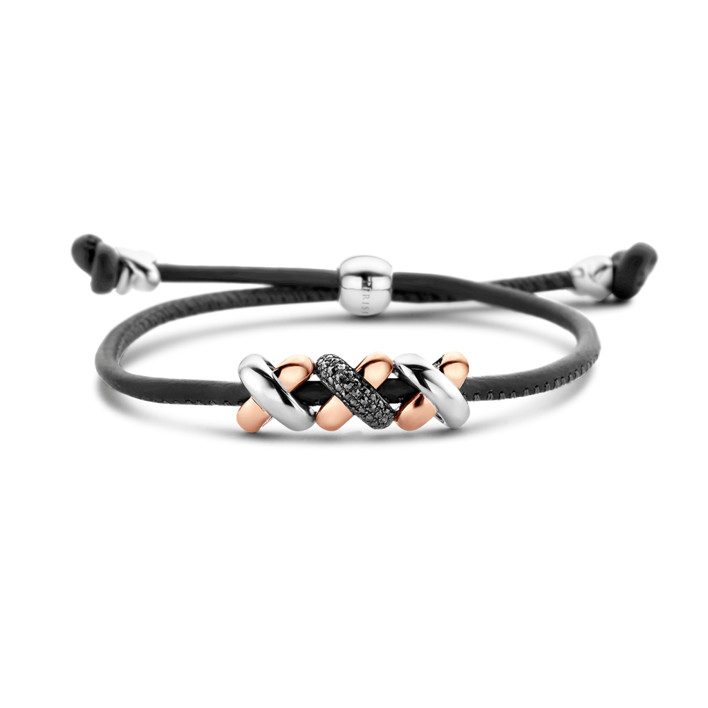Tirisi Moda Kisses armband geelgoud met markasiet - TM2171BL(2P) - #1 Tirisi Moda Kisses armband geelgoud met markasiet - TM2171BL(2P) - #1