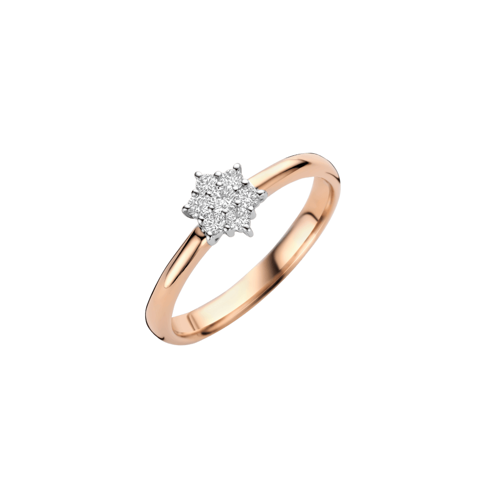 Schaap en Citroen Diamonds ring roodgoud met diamant - #1 Schaap en Citroen Diamonds ring roodgoud met diamant - #1