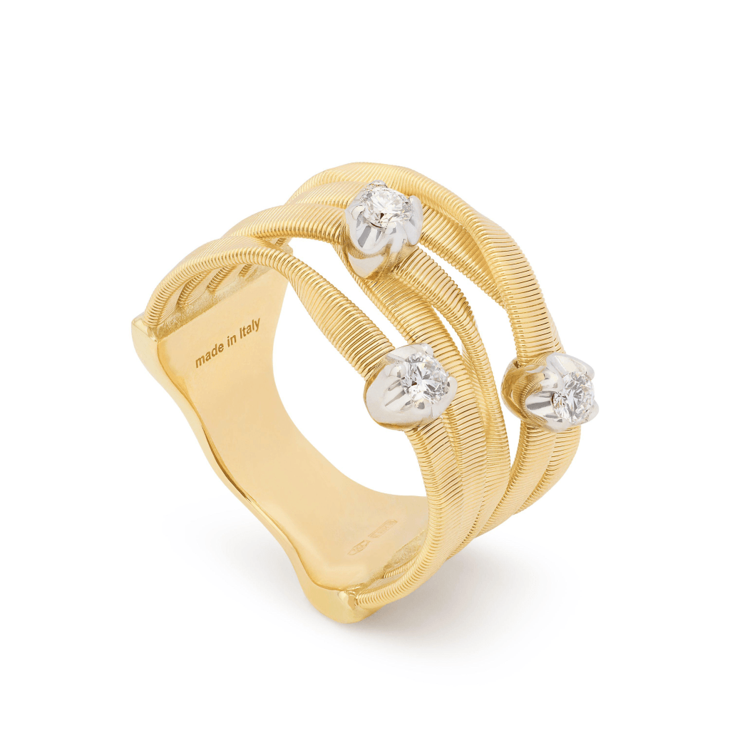 Marco Bicego Marrakech ring geelgoud met diamant - AG365-B8 - #2 Marco Bicego Marrakech ring geelgoud met diamant - AG365-B8 - #2