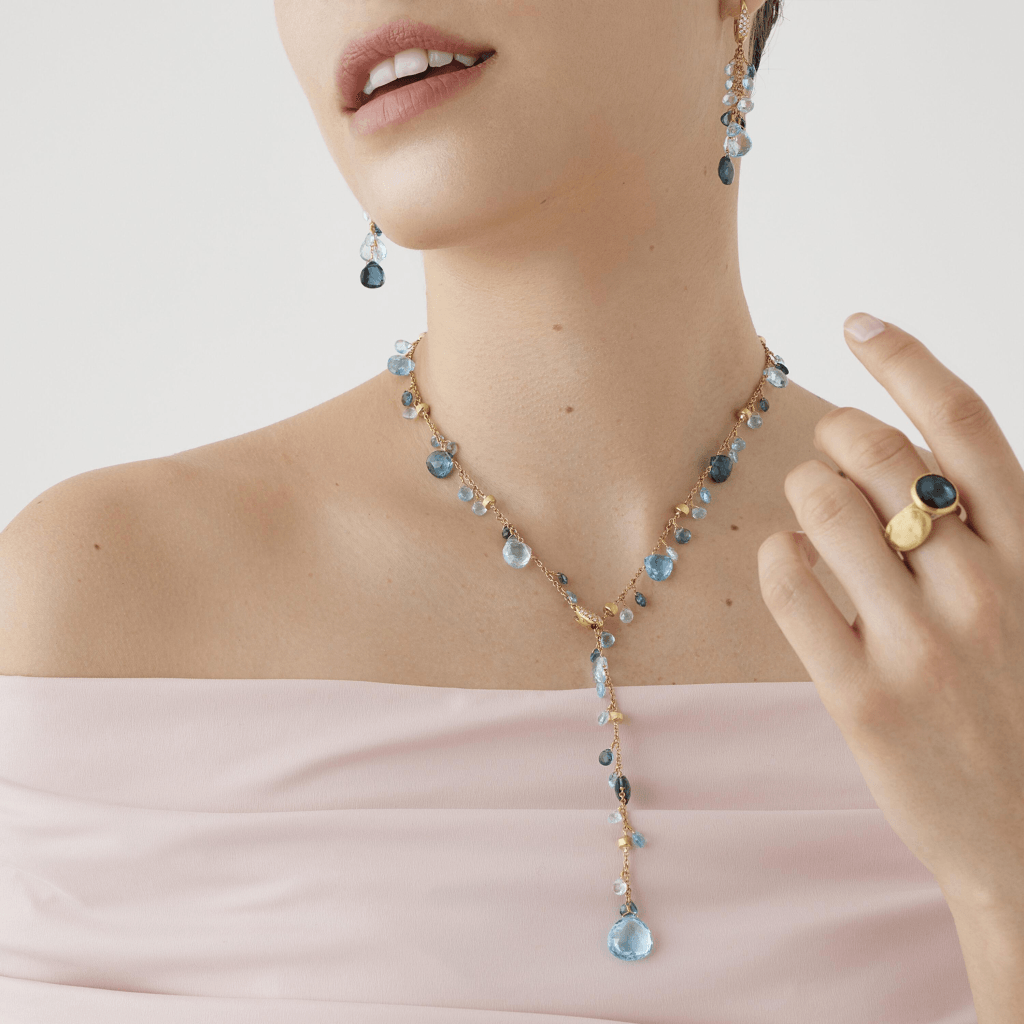Marco Bicego Jaipur ring geelgoud met london topaas - AB586-TPL01 - #3 Marco Bicego Jaipur ring geelgoud met london topaas - AB586-TPL01 - #3