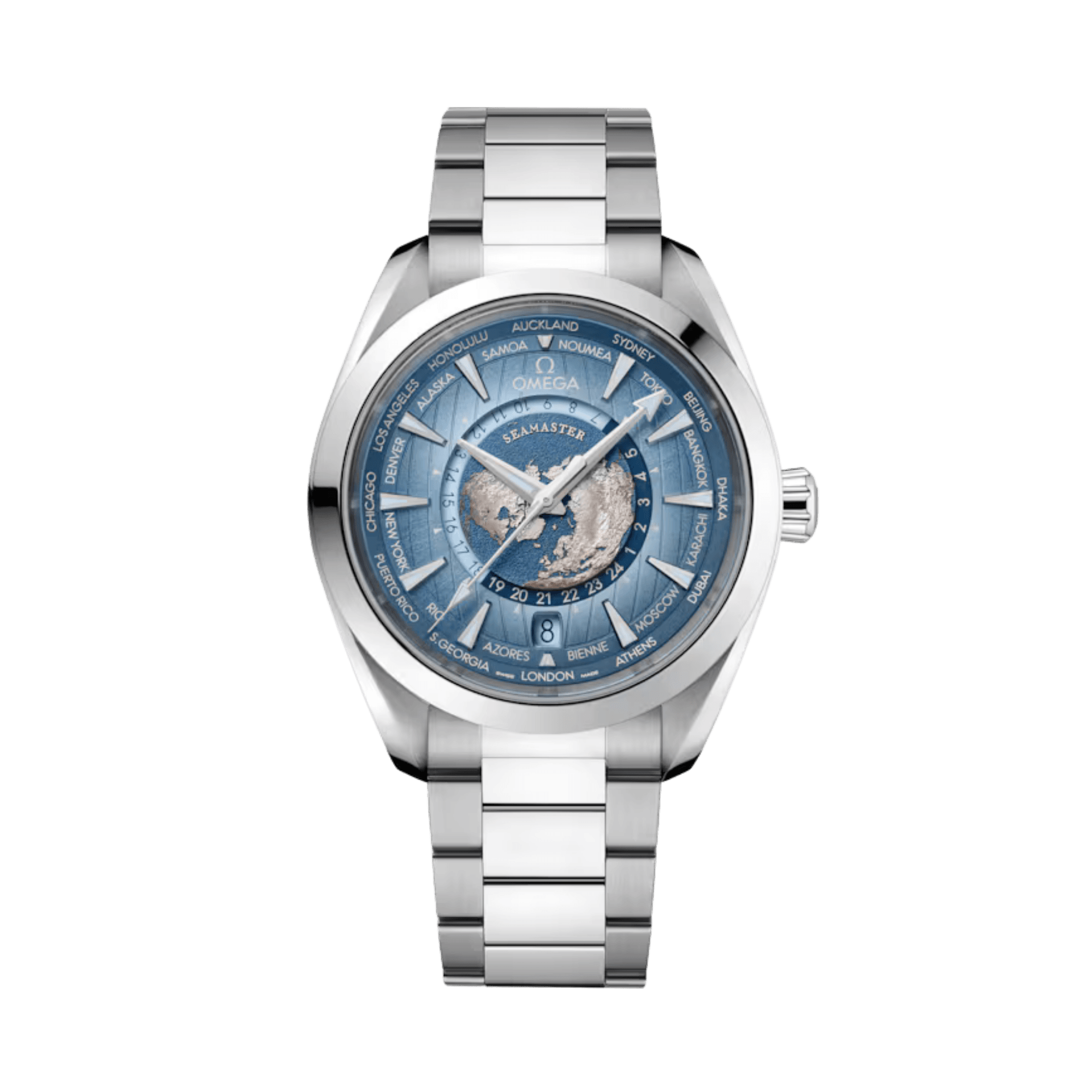 OMEGA Seamaster Aqua Terra 150M GMT Worldtimer 43mm - 220.10.43.22.03.002 - #1 OMEGA Seamaster Aqua Terra 150M GMT Worldtimer 43mm - 220.10.43.22.03.002 - #1