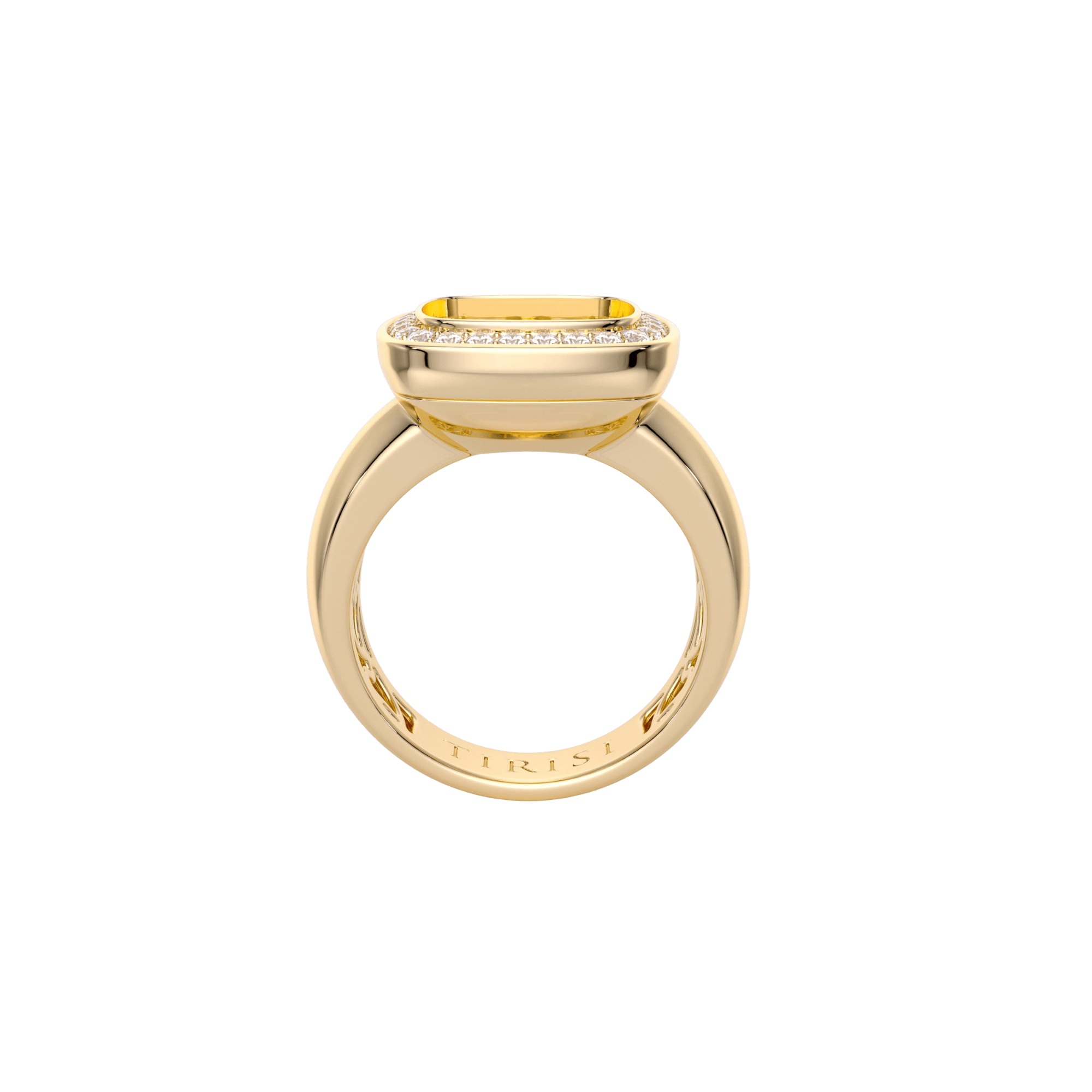 Tirisi Jewelry Milano Twist ring geelgoud - TR9817D - #3 Tirisi Jewelry Milano Twist ring geelgoud - TR9817D - #3