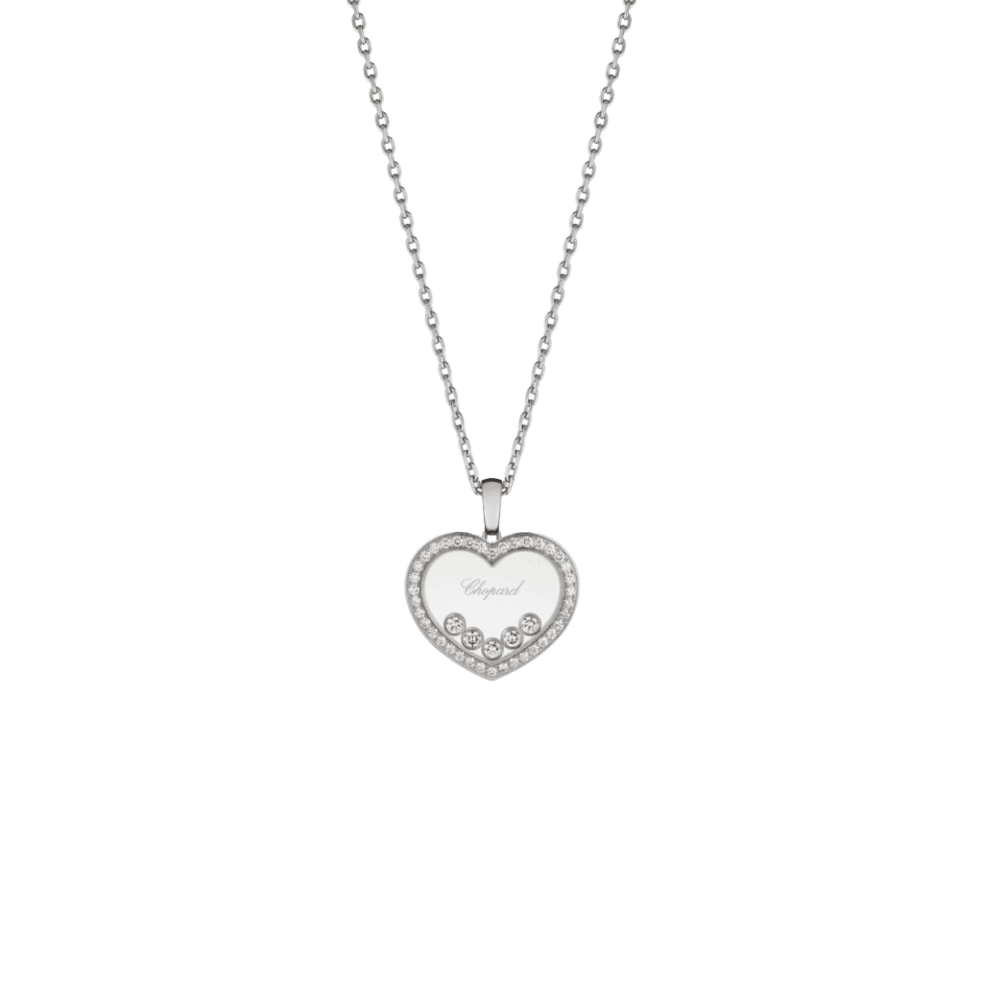 Chopard Happy Diamonds Icons Heart collier witgoud met diamant - 79A038-1201 - #1 Chopard Happy Diamonds Icons Heart collier witgoud met diamant - 79A038-1201 - #1