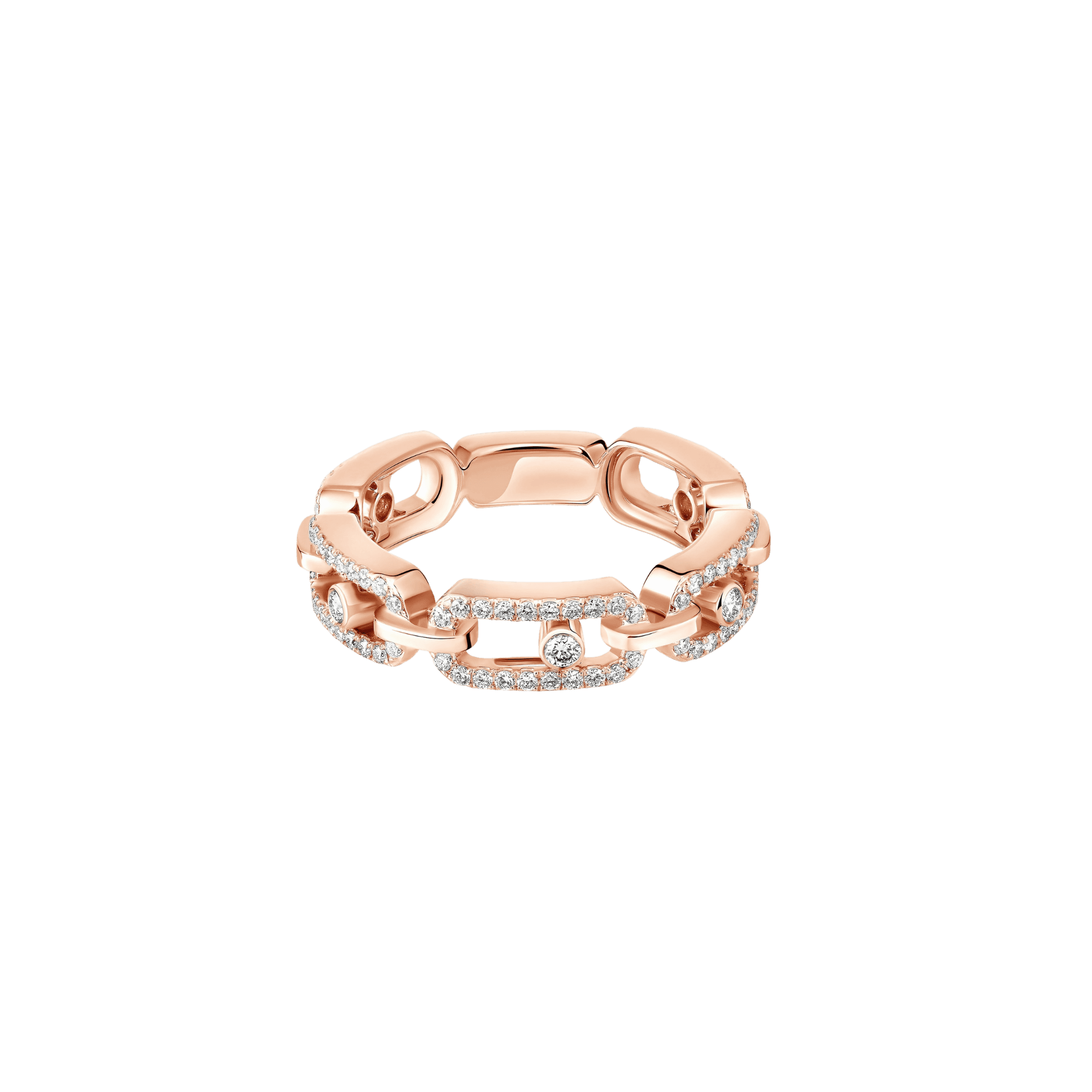 Messika Move Link ring roodgoud met diamant - 12012-PG - #2 Messika Move Link ring roodgoud met diamant - 12012-PG - #2