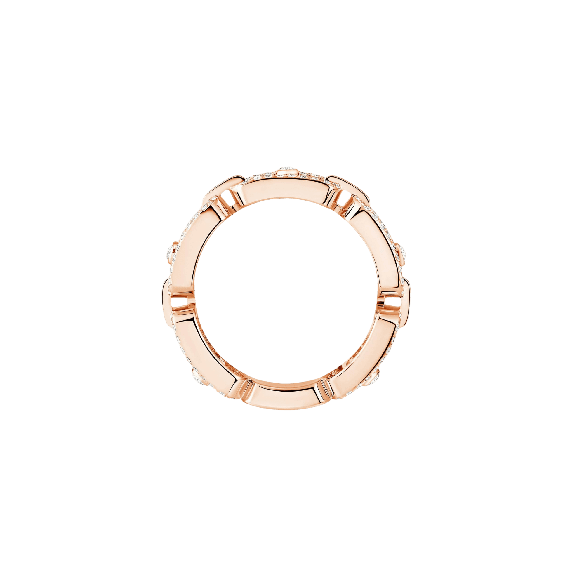 Messika Move Link ring roodgoud met diamant - 12012-PG - #3 Messika Move Link ring roodgoud met diamant - 12012-PG - #3