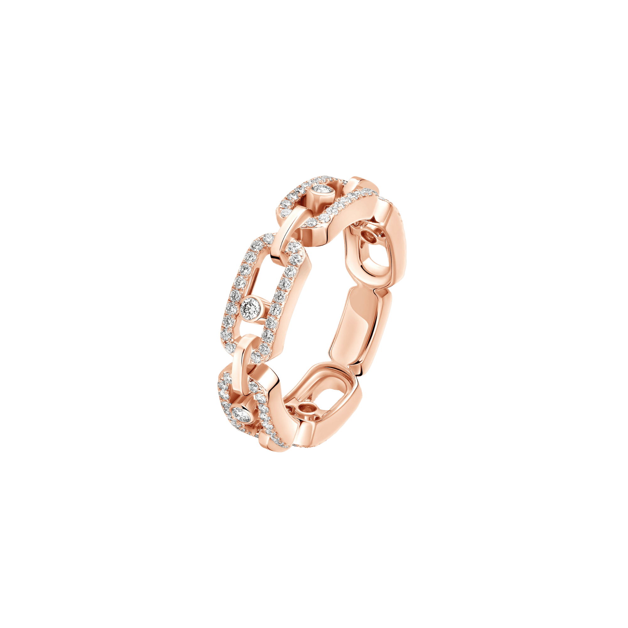 Messika Move Link ring roodgoud met diamant - 12012-PG - #1 Messika Move Link ring roodgoud met diamant - 12012-PG - #1