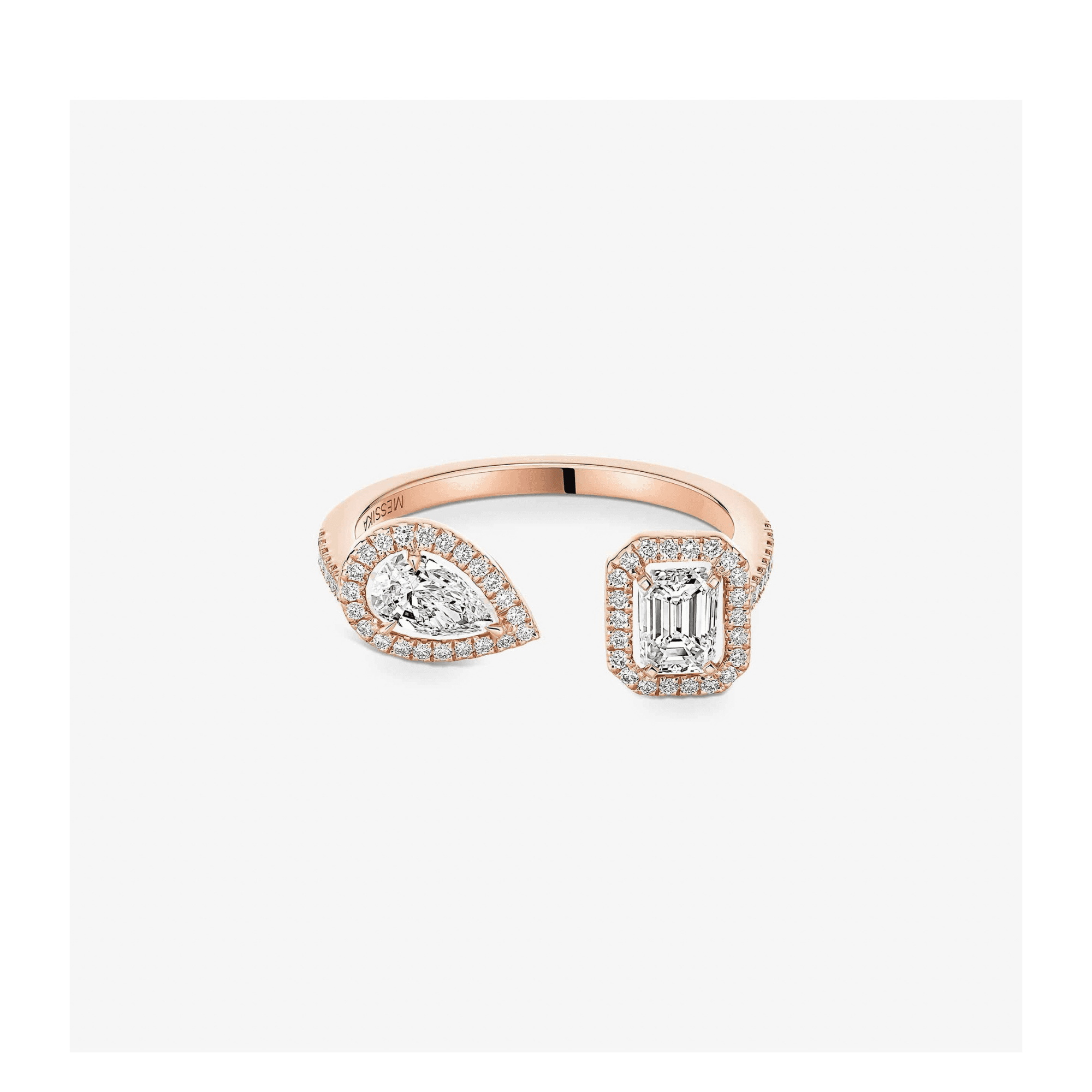 Messika My Twin Toi & Moi ring roodgoud met diamant - 6636-PG - #2 Messika My Twin Toi & Moi ring roodgoud met diamant - 6636-PG - #2