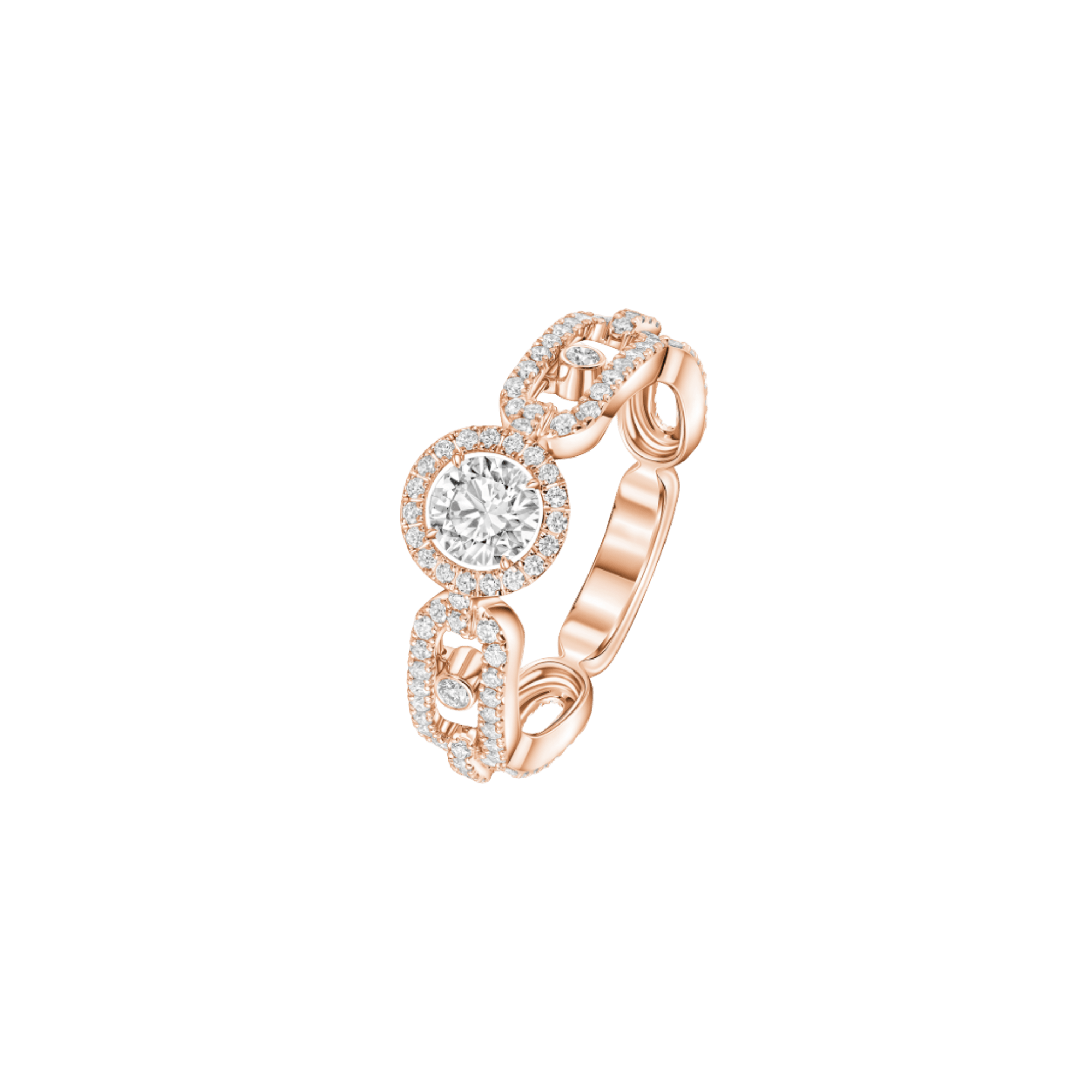 Move Link Solitaire Ring - Messika - 13747-PG GIA Move Link Solitaire Ring - Messika - 13747-PG GIA