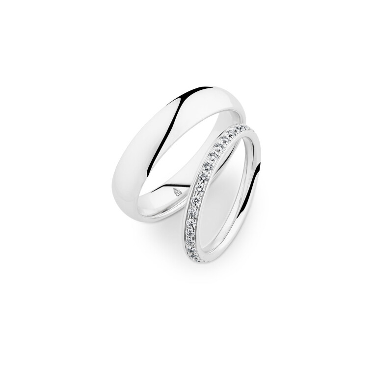 witgoud trouwring Classic Love Collection - 247064 - #4 witgoud trouwring Classic Love Collection - 247064 - #4