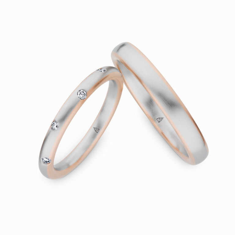 goud/platina trouwring Classic Love Collection - 245476 - #2 goud/platina trouwring Classic Love Collection - 245476 - #2